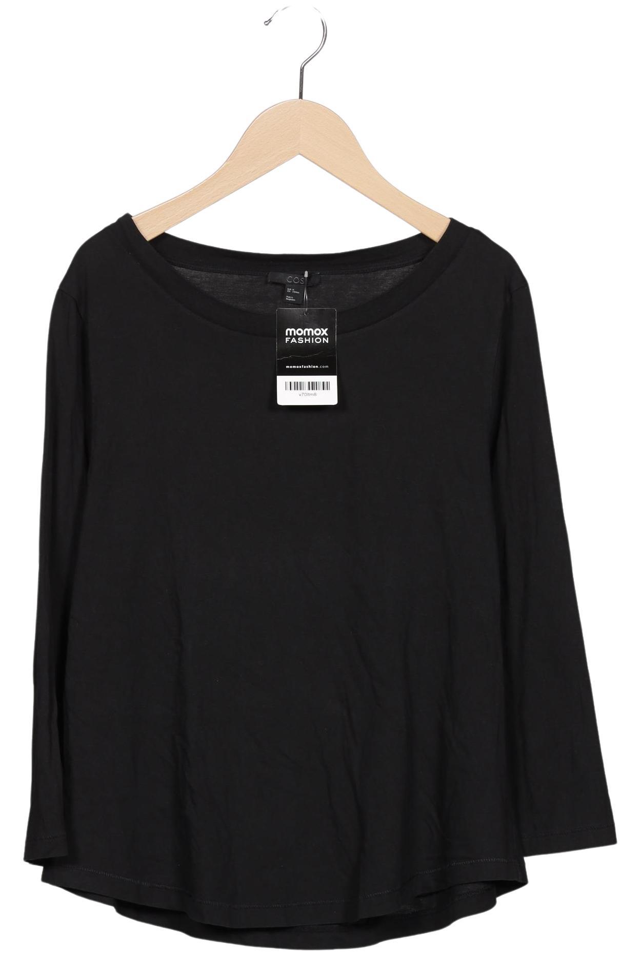 

COS Damen Langarmshirt, schwarz, Gr. 38