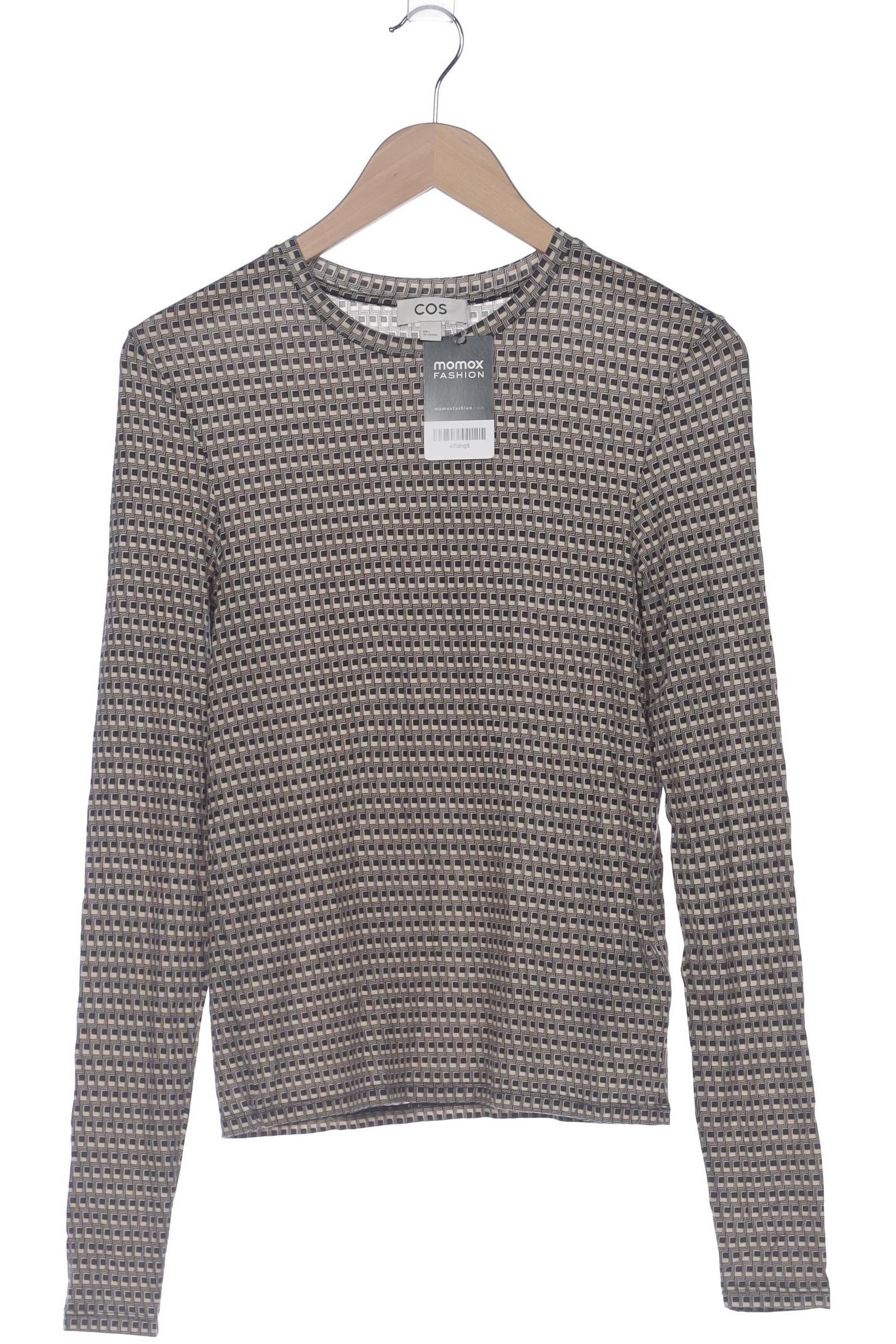 

COS Damen Langarmshirt, beige, Gr. 42