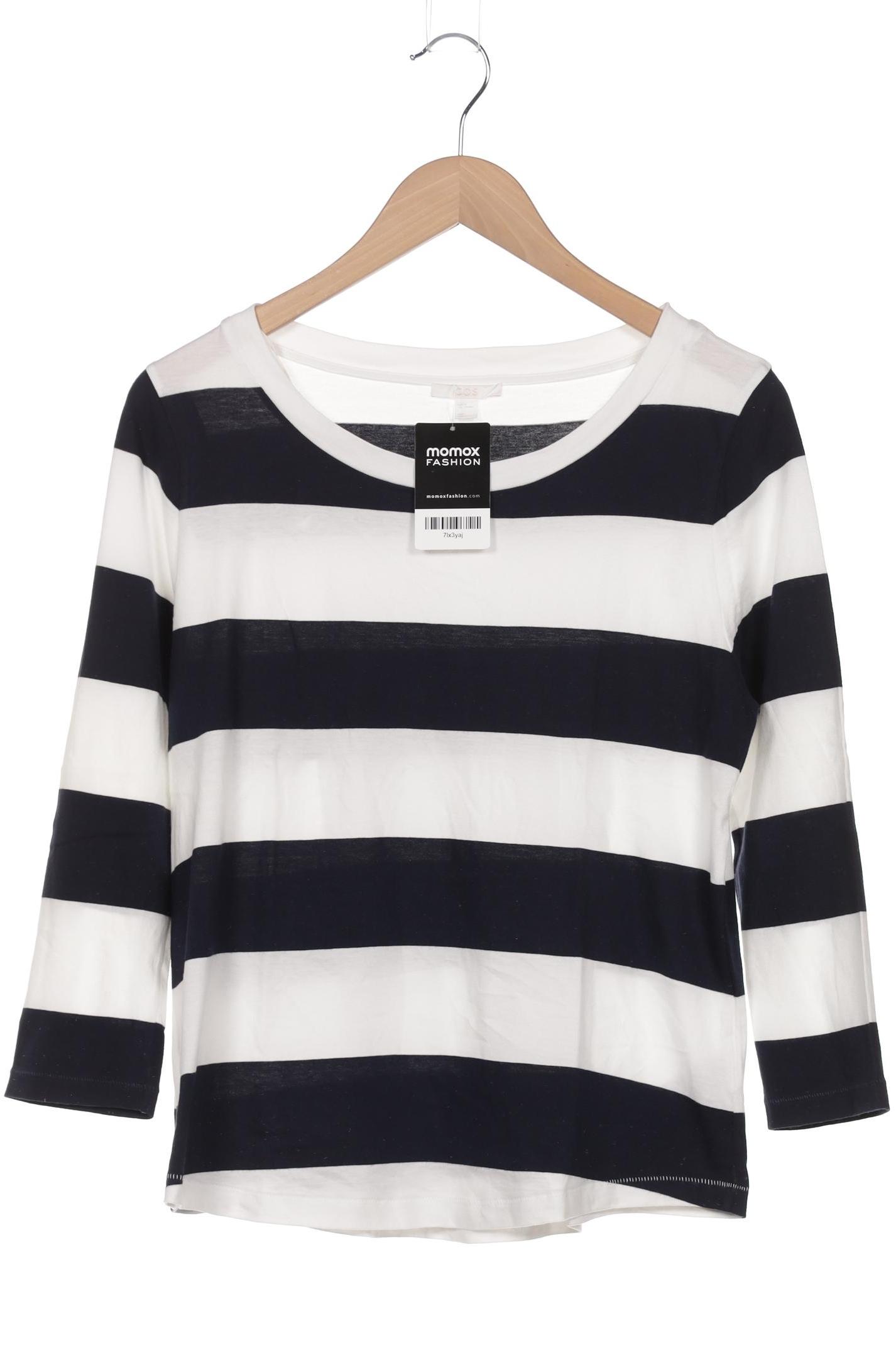 

COS Damen Langarmshirt, marineblau, Gr. 38