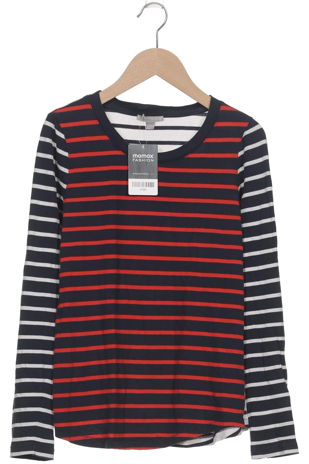 

COS Damen Langarmshirt, marineblau, Gr. 36