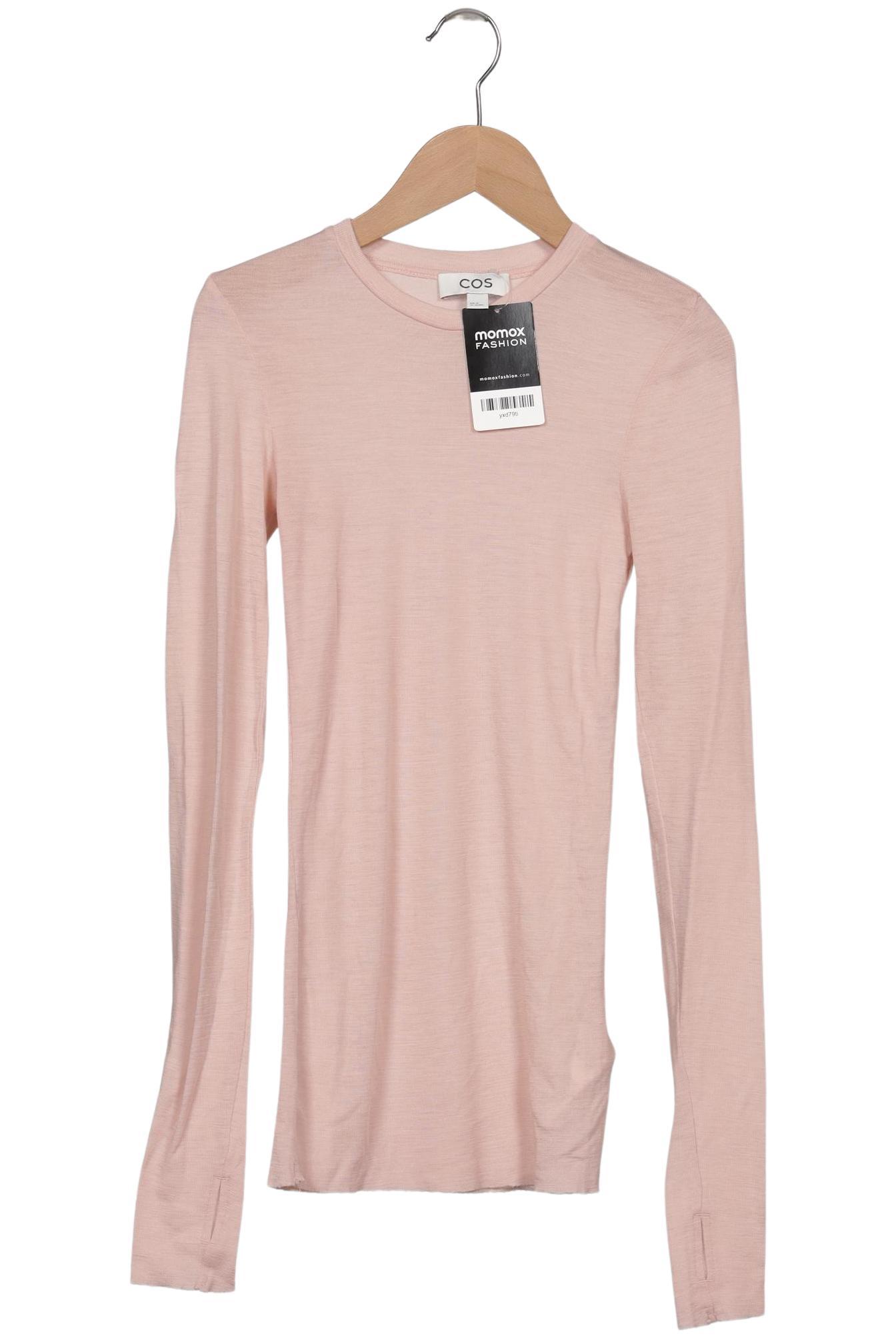 

COS Damen Langarmshirt, pink, Gr. 34