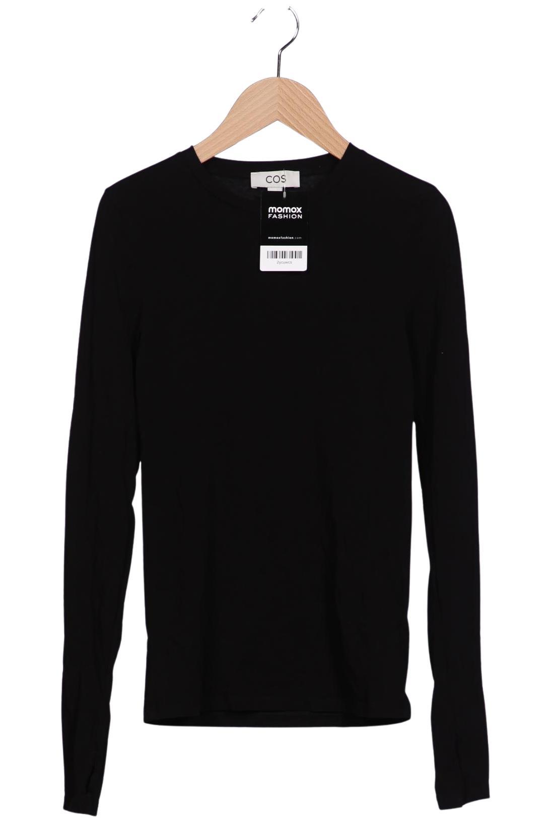 

COS Damen Langarmshirt, schwarz, Gr. 36