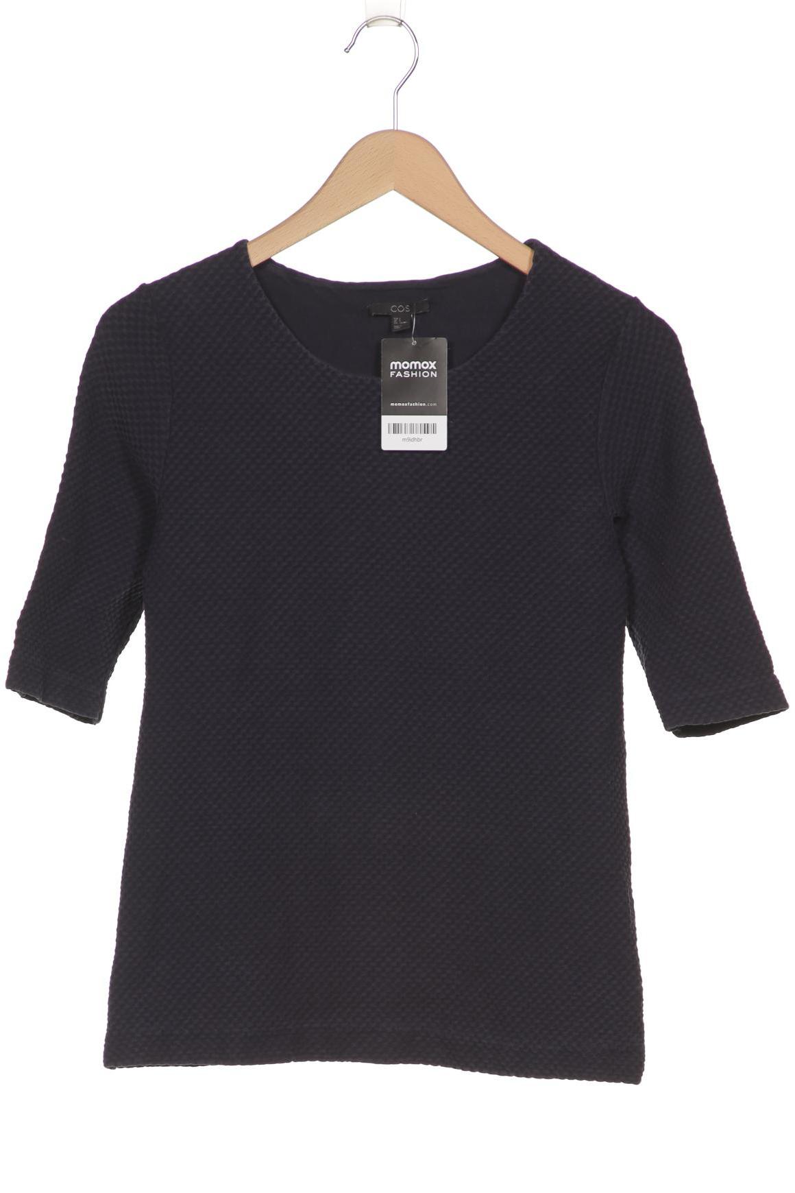 

COS Damen Langarmshirt, marineblau, Gr. 36