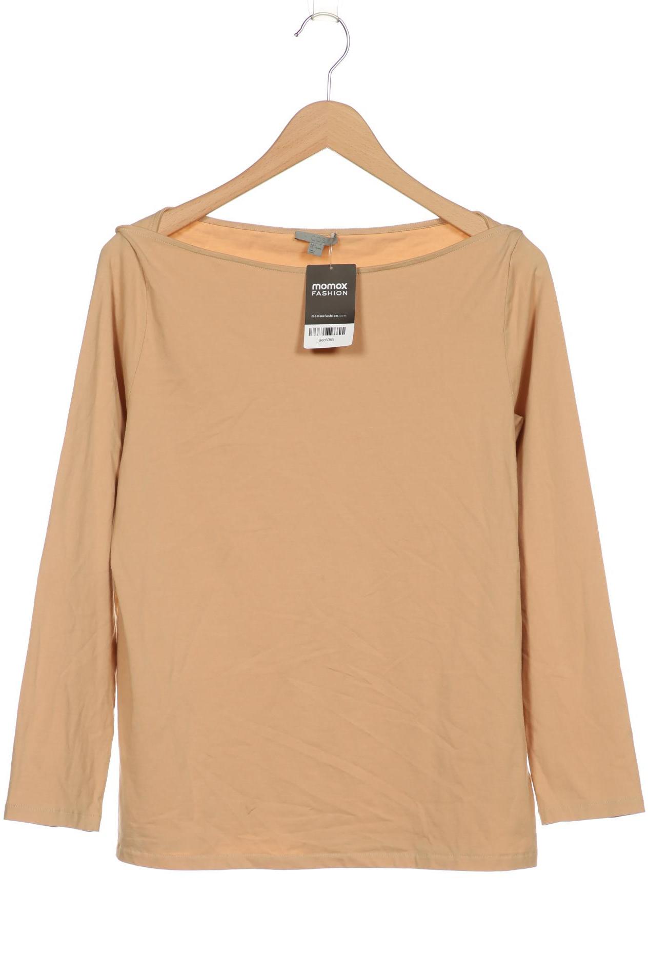 

COS Damen Langarmshirt, beige, Gr. 42
