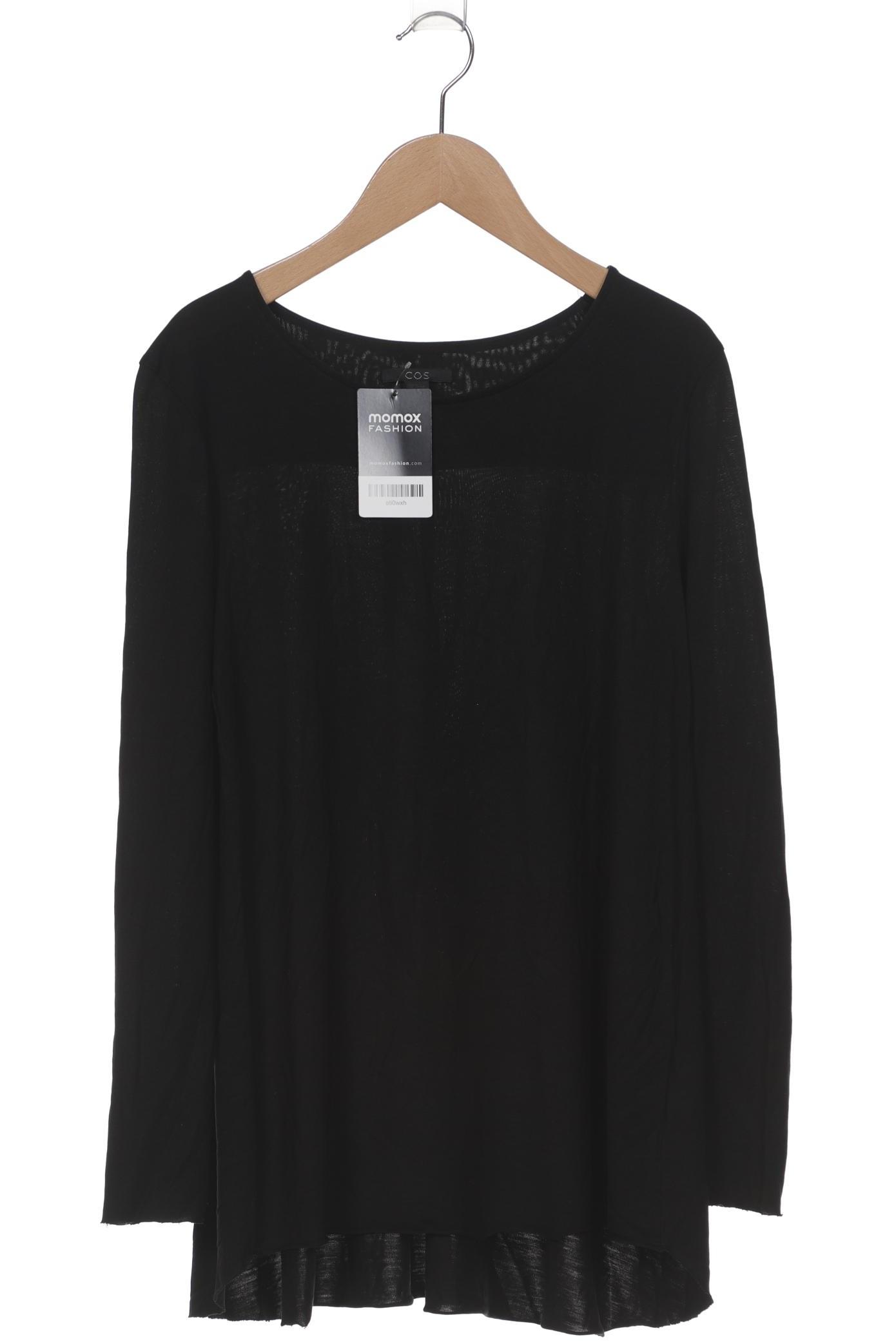 

COS Damen Langarmshirt, schwarz, Gr. 38