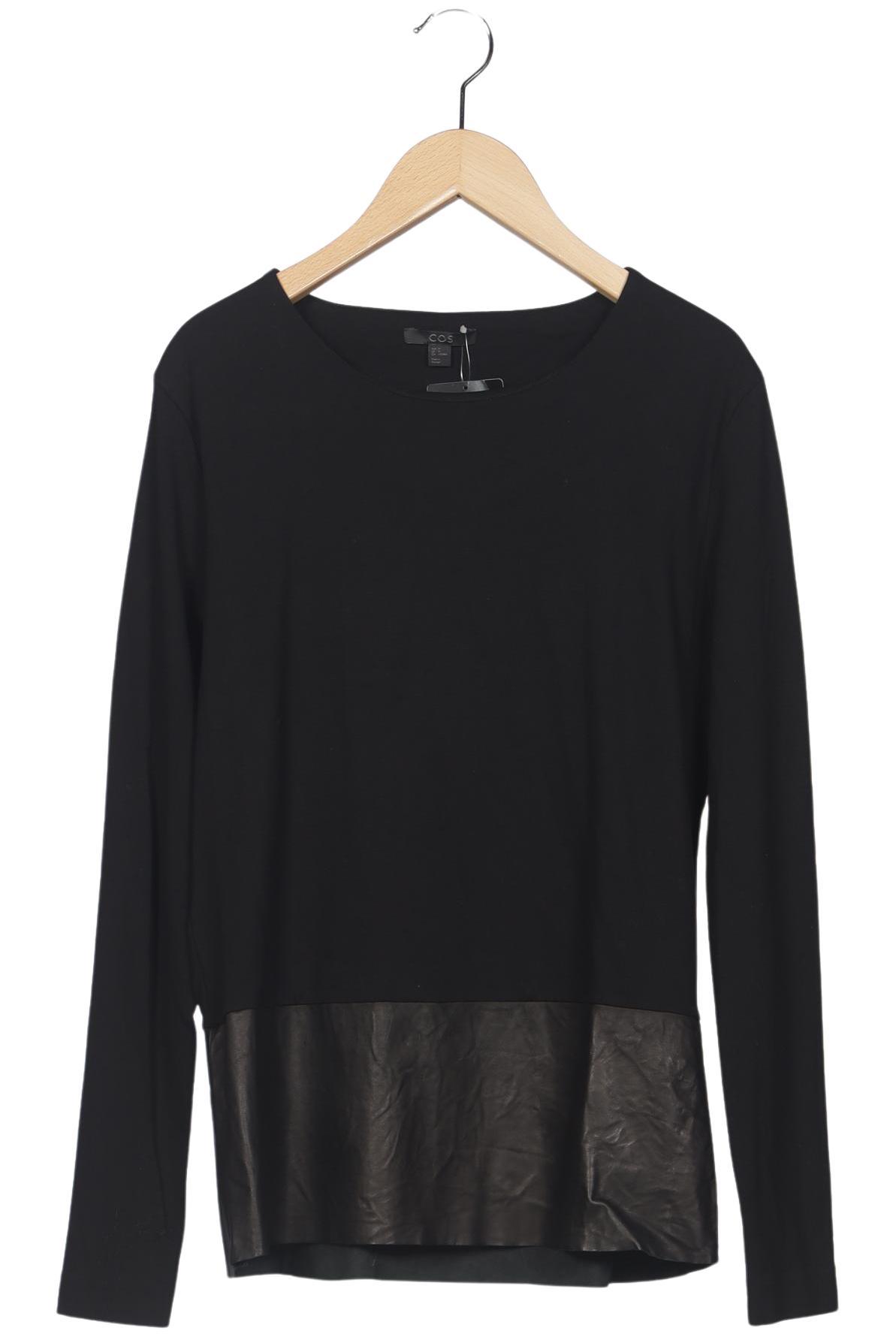 

COS Damen Langarmshirt, schwarz, Gr. 38