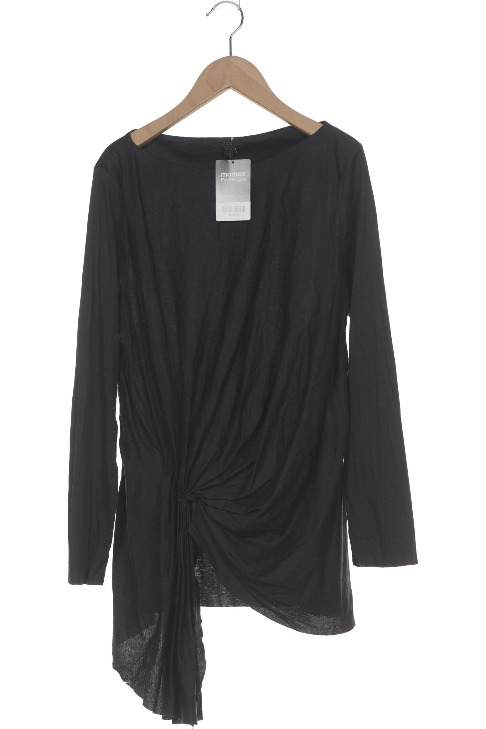 

COS Damen Langarmshirt, marineblau, Gr. 38