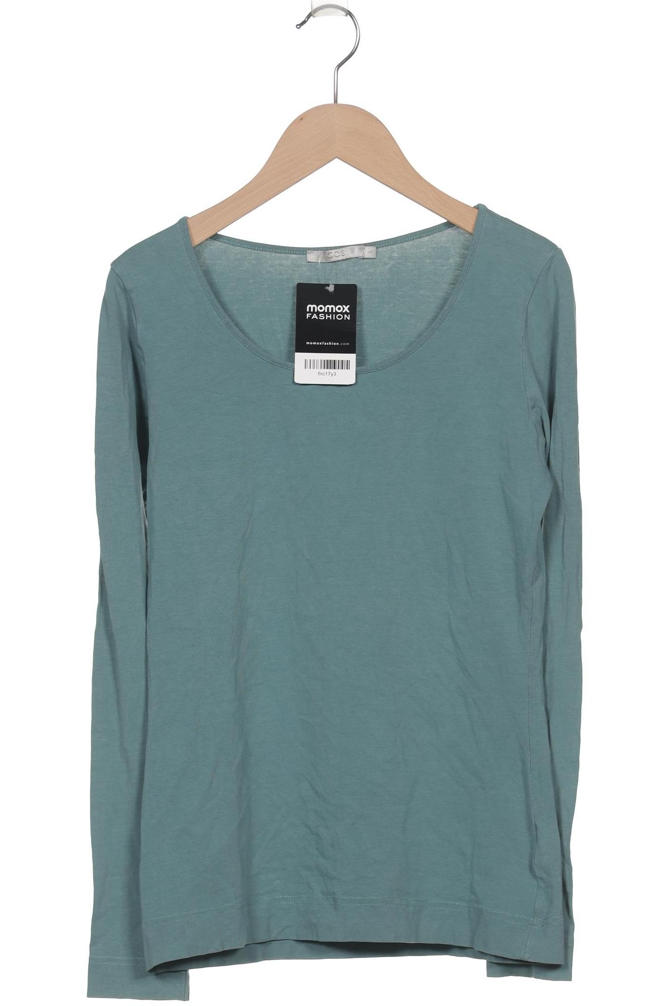 

COS Damen Langarmshirt, türkis, Gr. 36