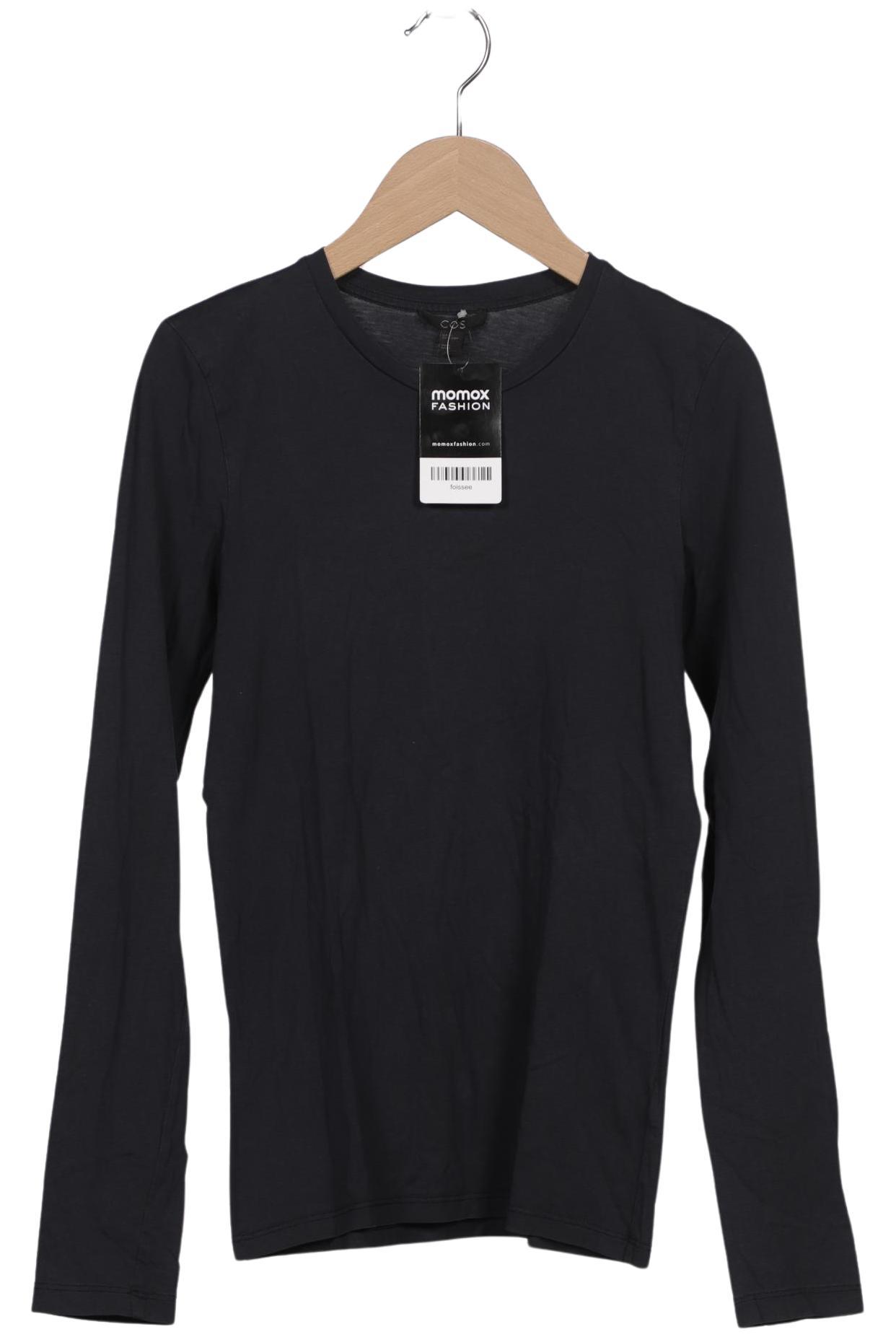 

COS Damen Langarmshirt, marineblau, Gr. 34