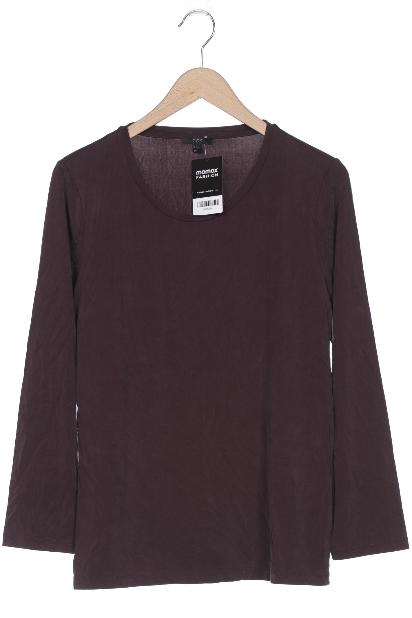 

COS Damen Langarmshirt, bordeaux