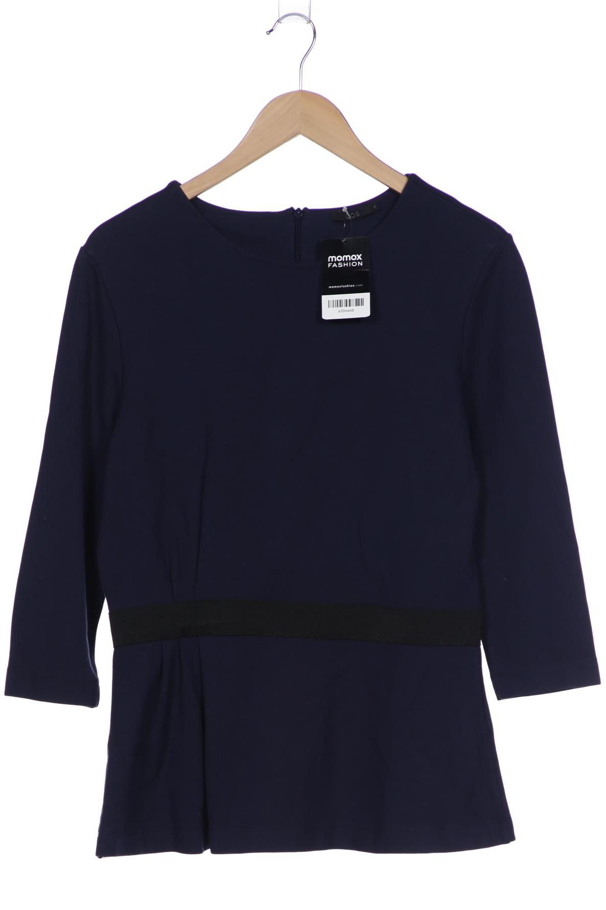 

COS Damen Langarmshirt, marineblau, Gr. 42