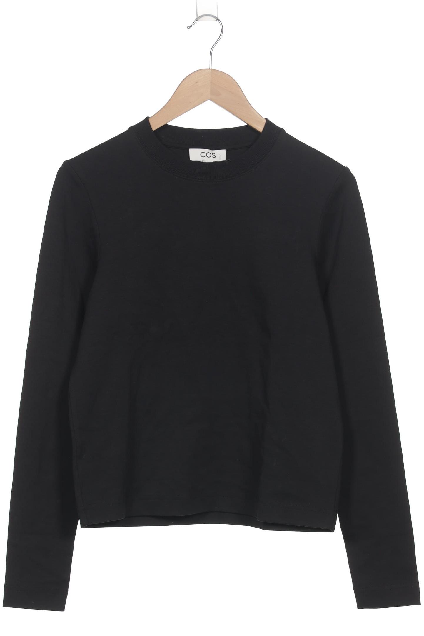 

COS Damen Langarmshirt, schwarz, Gr. 36
