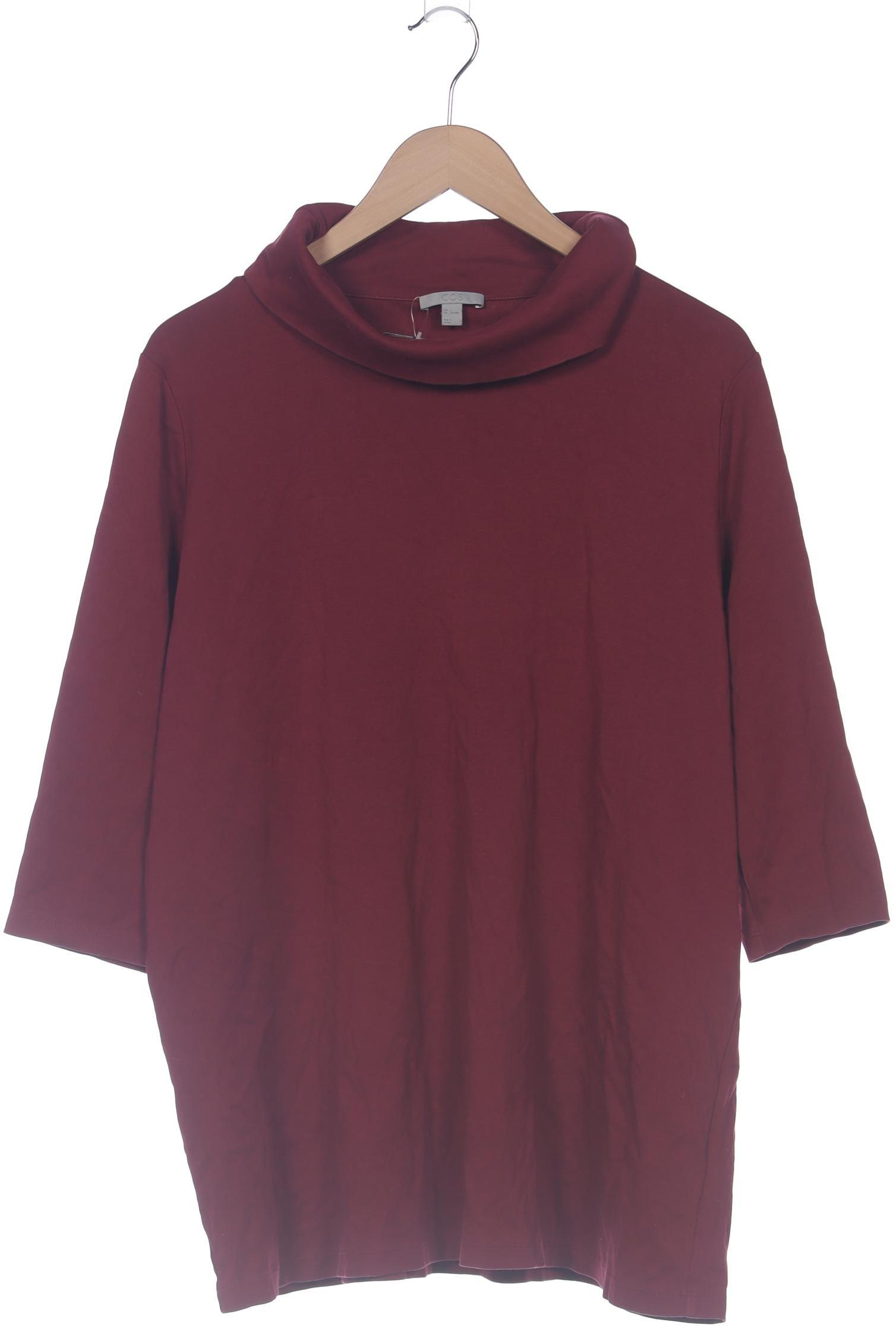 

COS Damen Langarmshirt, bordeaux, Gr. 42