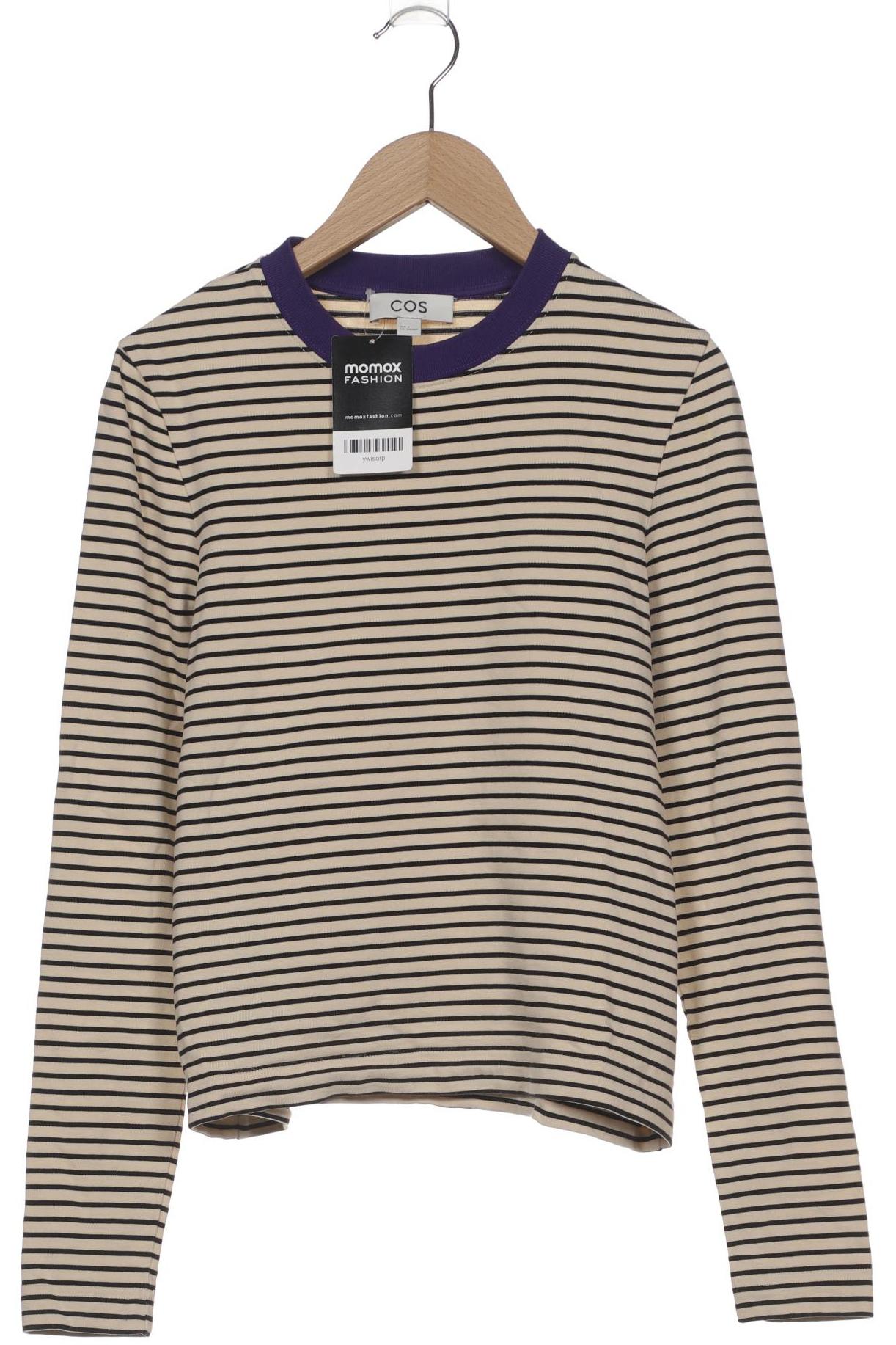 

COS Damen Langarmshirt, beige, Gr. 36