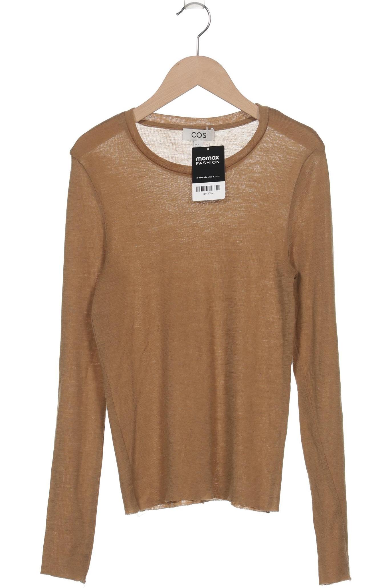 

COS Damen Langarmshirt, beige, Gr. 38