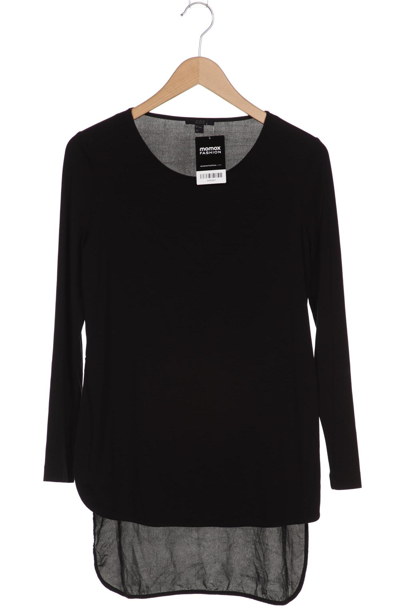 

COS Damen Langarmshirt, schwarz, Gr. 36