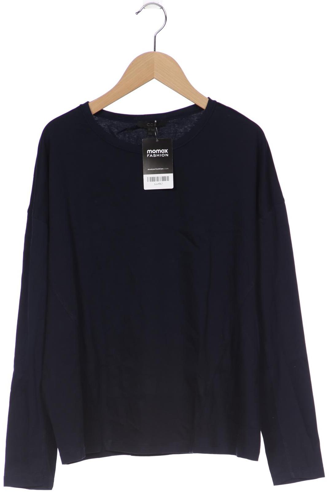 

COS Damen Langarmshirt, marineblau, Gr. 34