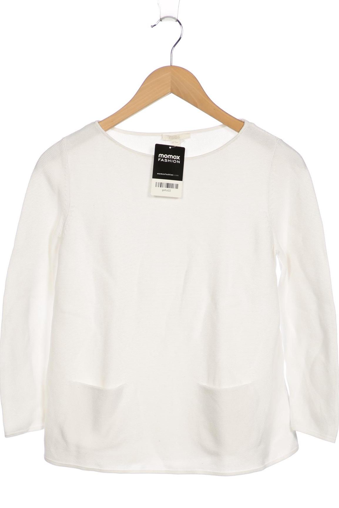 

COS Damen Langarmshirt, weiß, Gr. 34