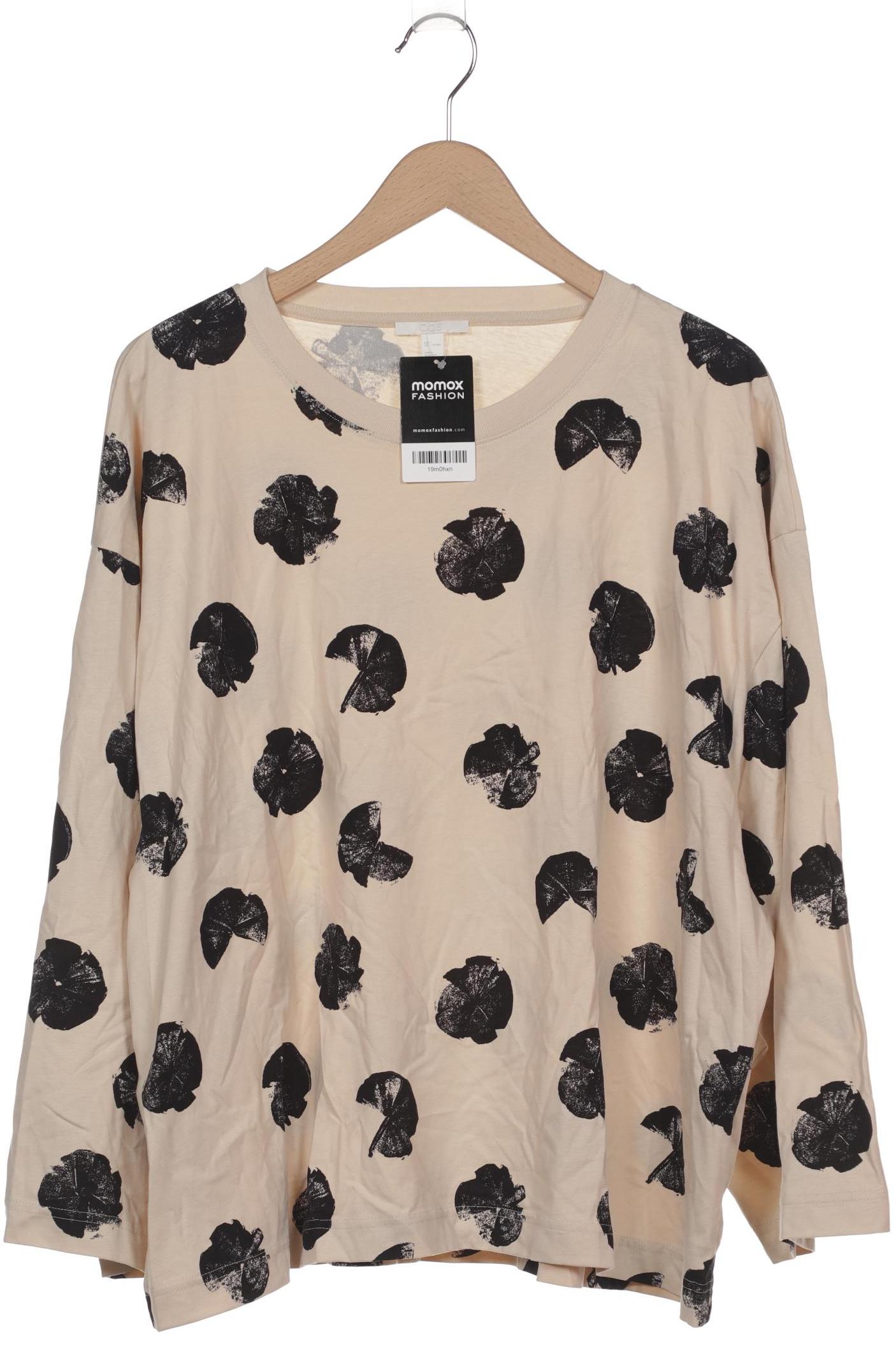 

COS Damen Langarmshirt, beige, Gr. 42