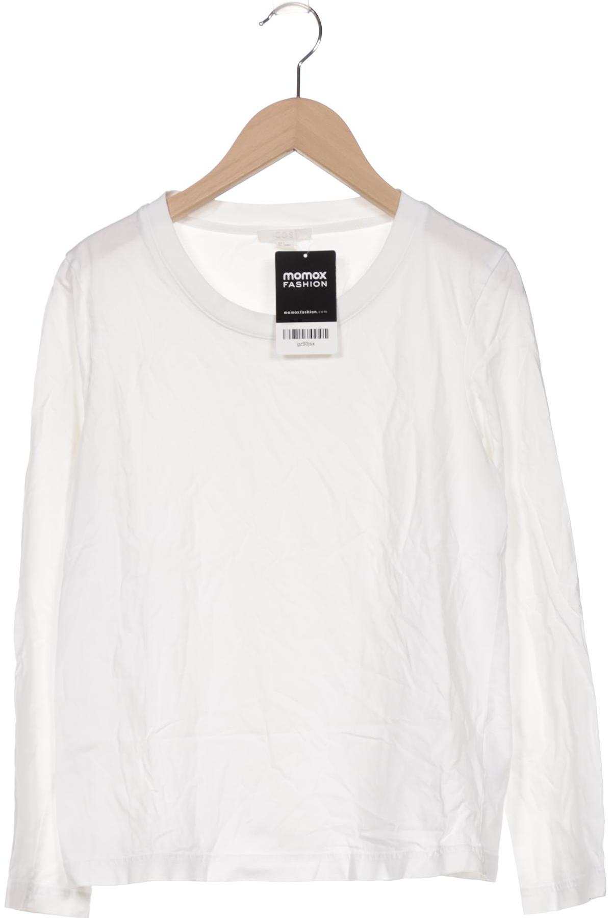 

COS Damen Langarmshirt, weiß, Gr. 36