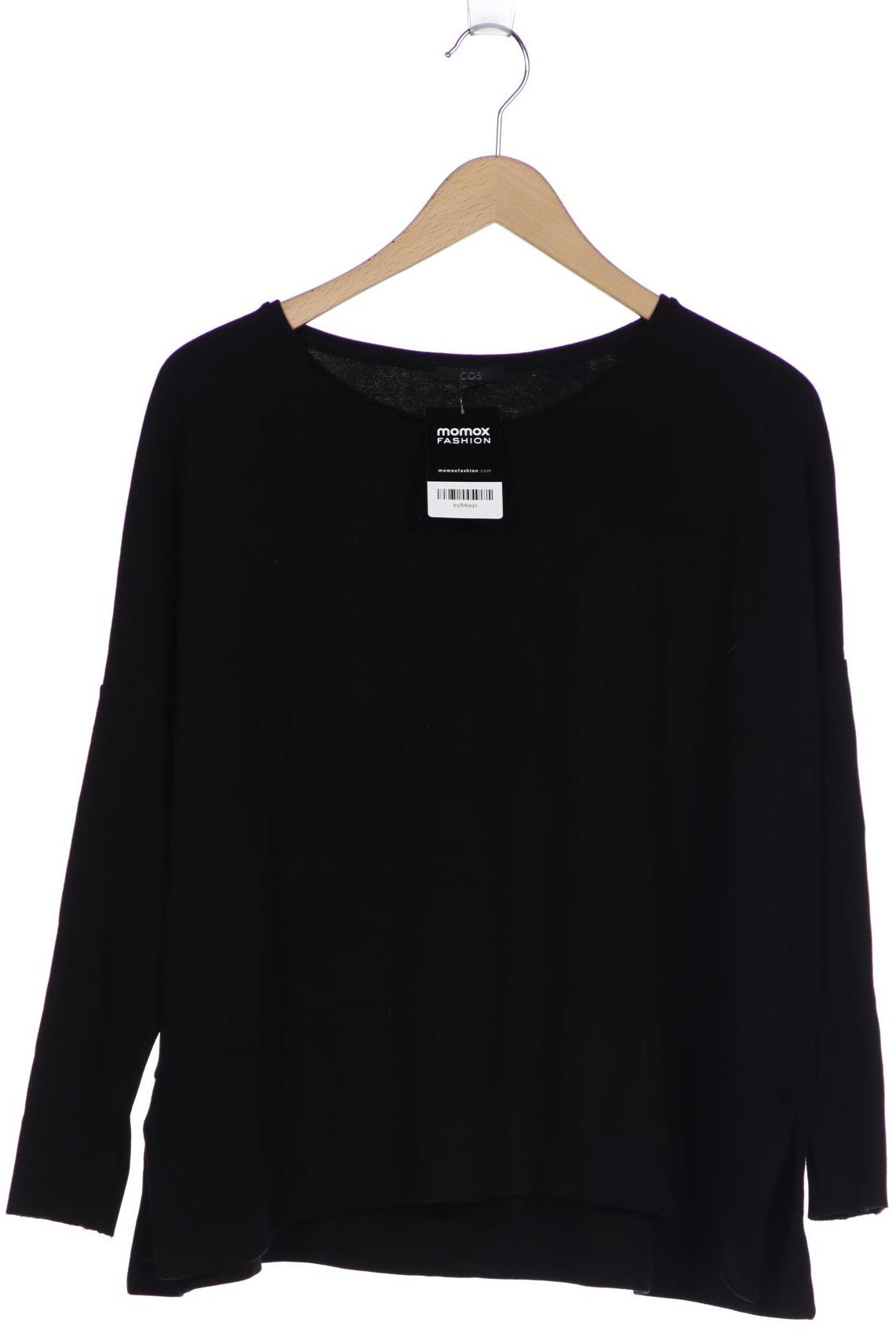 

COS Damen Langarmshirt, schwarz, Gr. 38