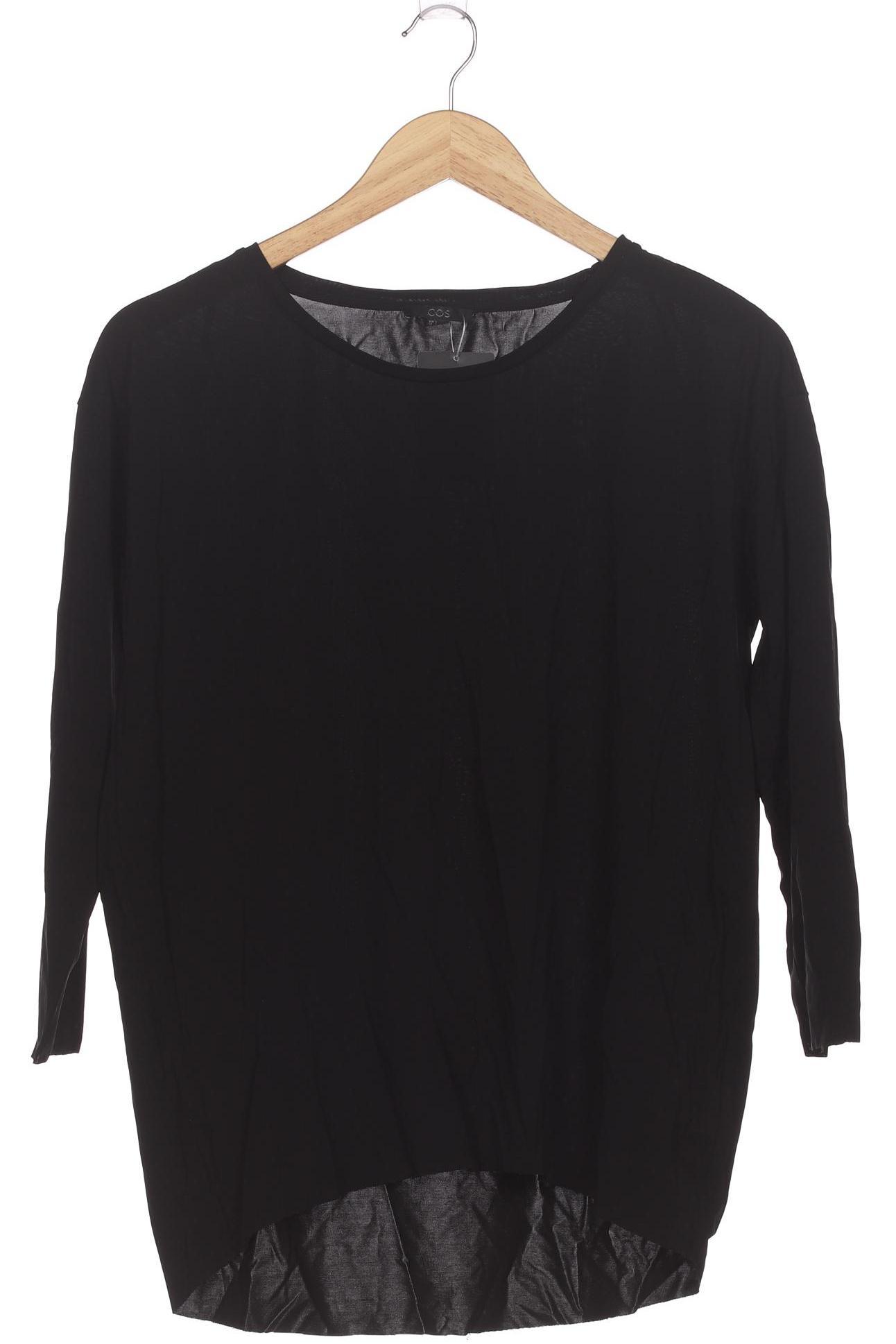 

COS Damen Langarmshirt, schwarz, Gr. 36