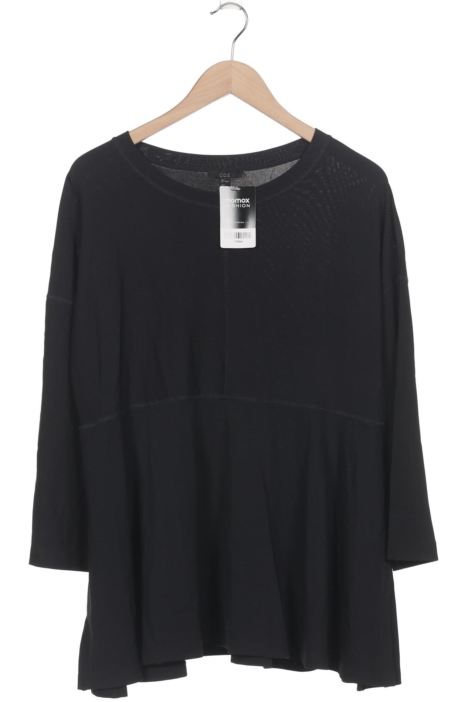 

COS Damen Langarmshirt, marineblau, Gr. 36