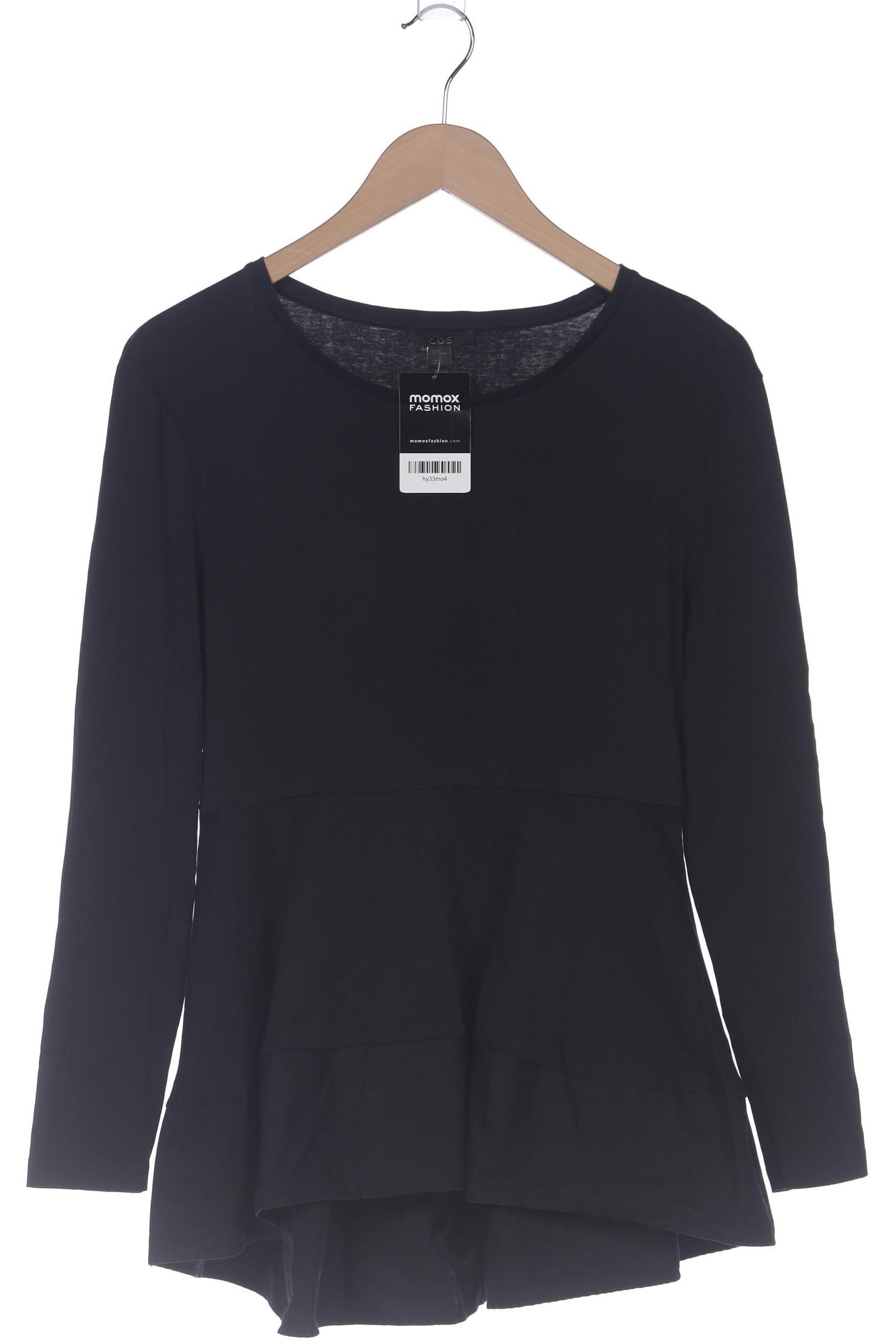 

COS Damen Langarmshirt, schwarz, Gr. 38