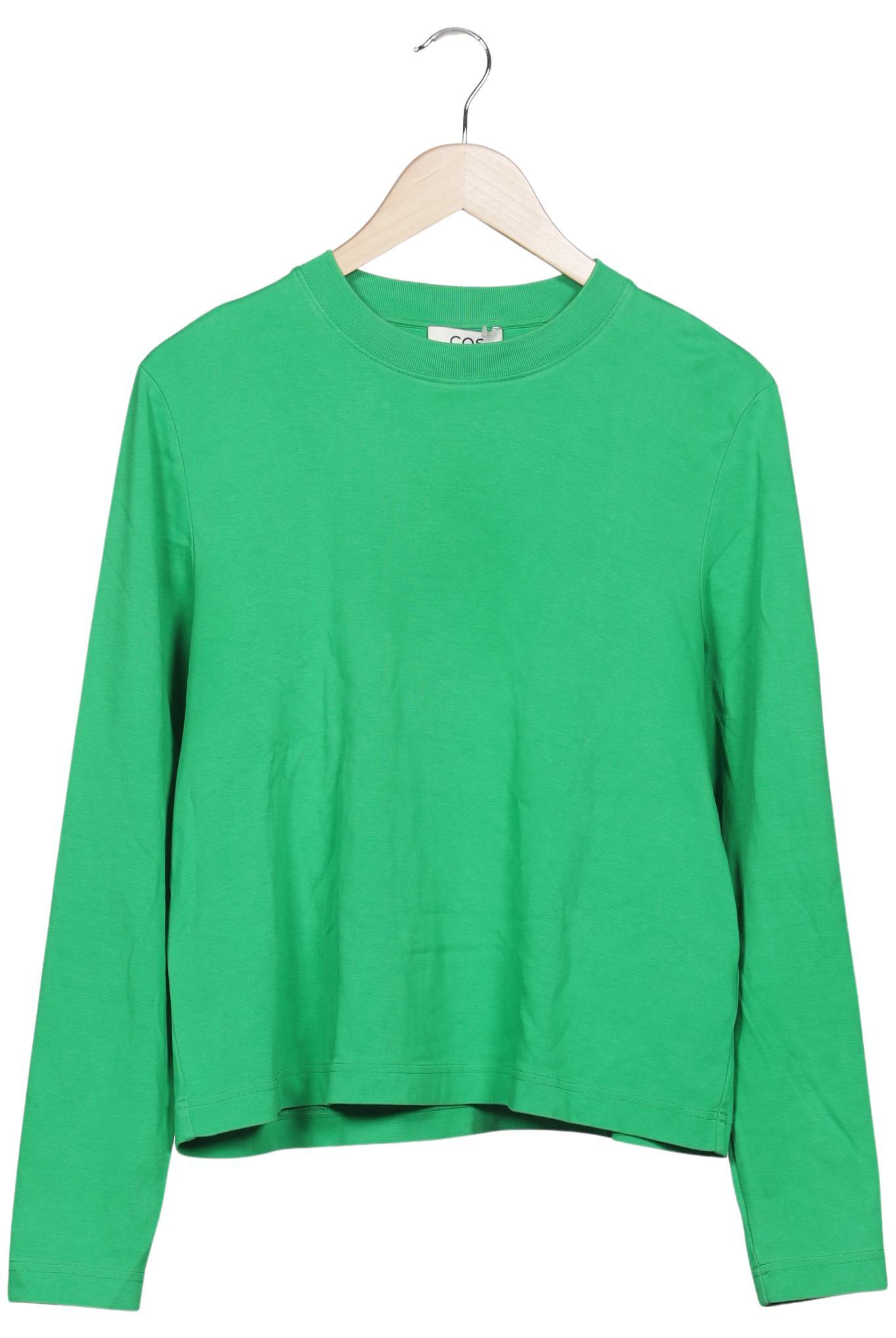 

COS Damen Langarmshirt, grün, Gr. 42