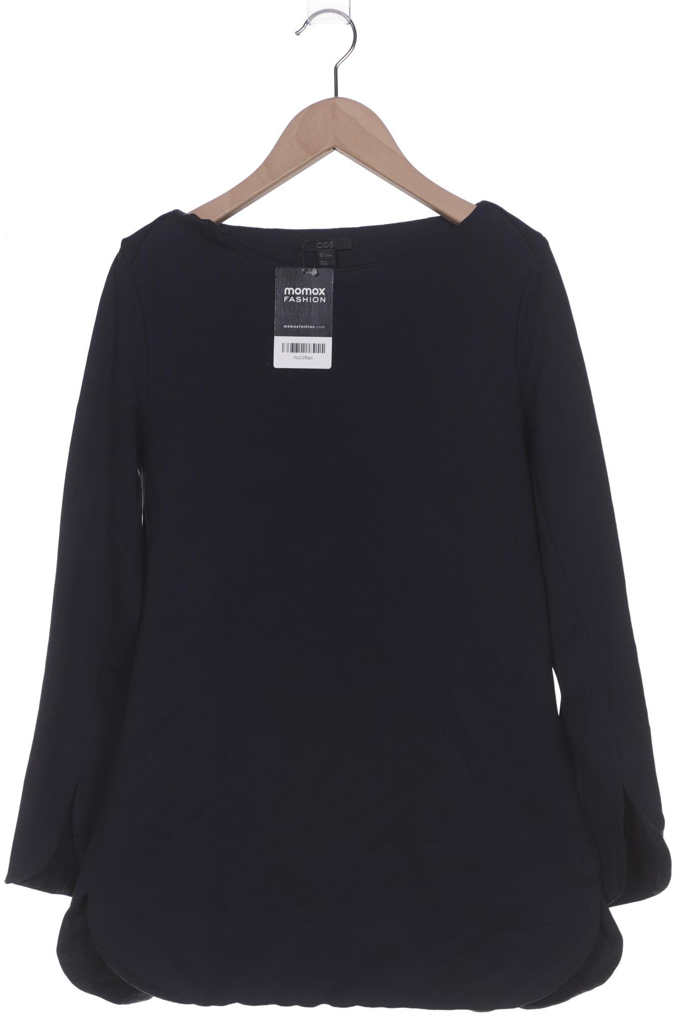 

COS Damen Langarmshirt, marineblau, Gr. 36