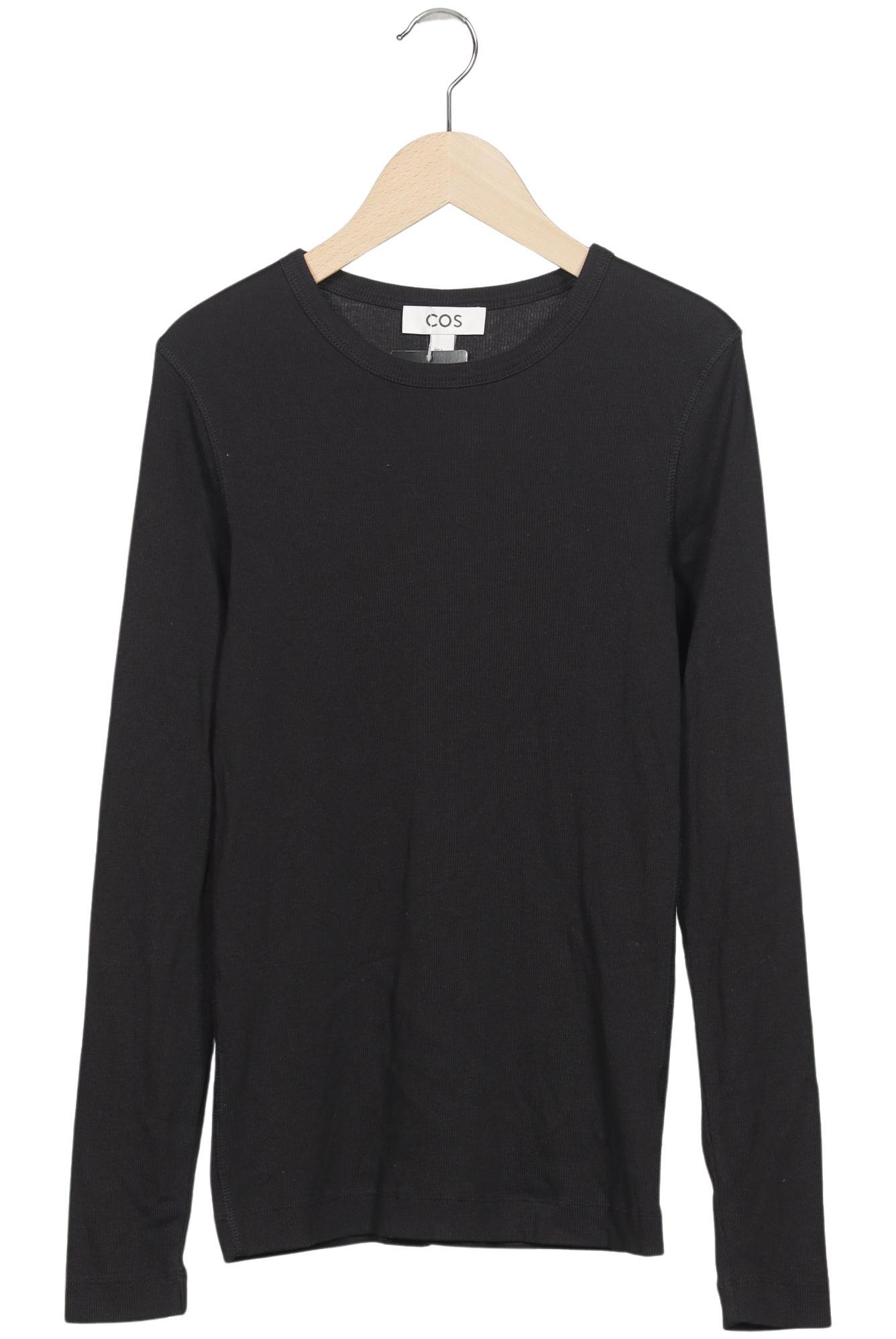 

COS Damen Langarmshirt, schwarz, Gr. 36