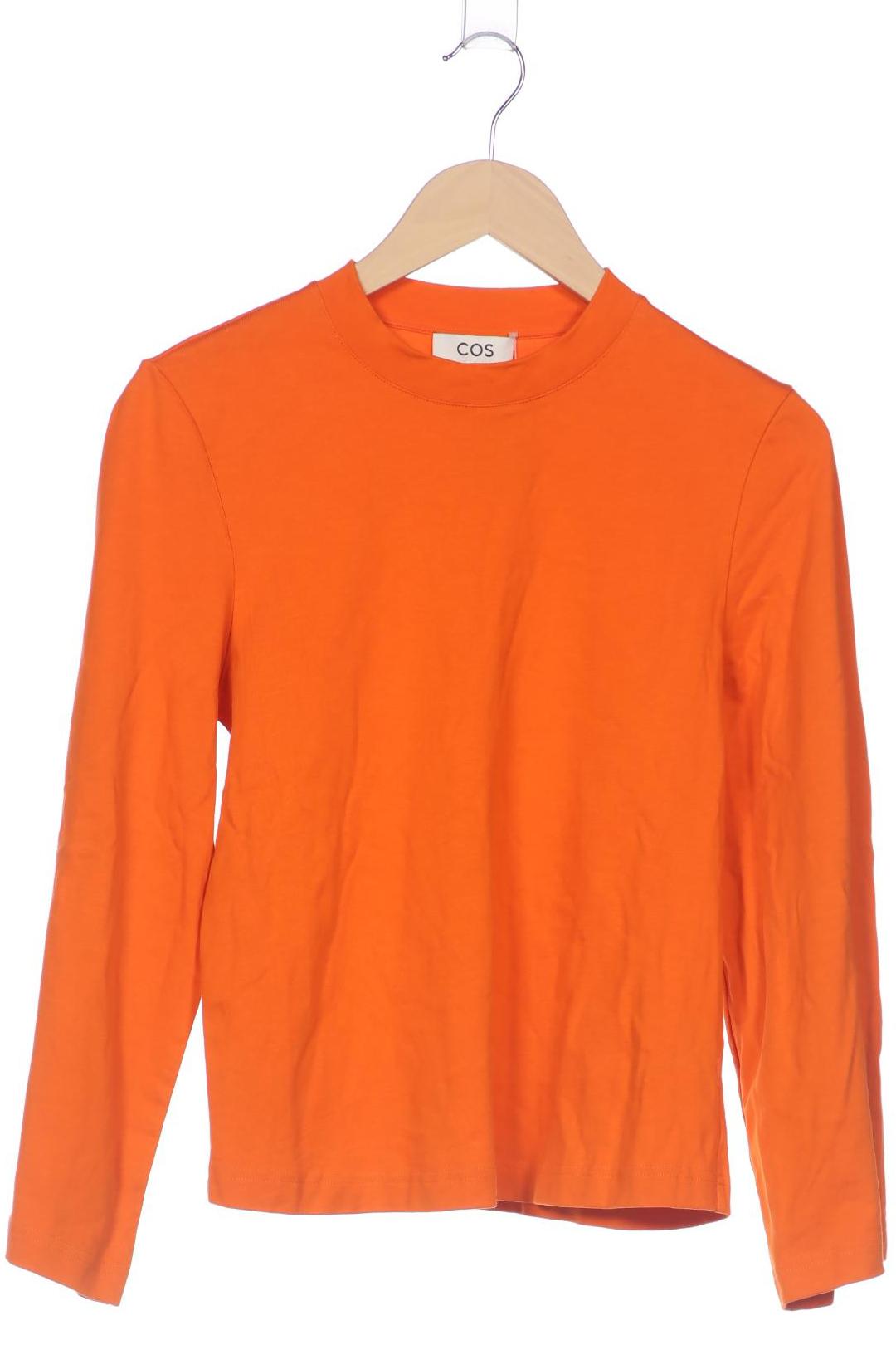 

COS Damen Langarmshirt, orange, Gr. 34