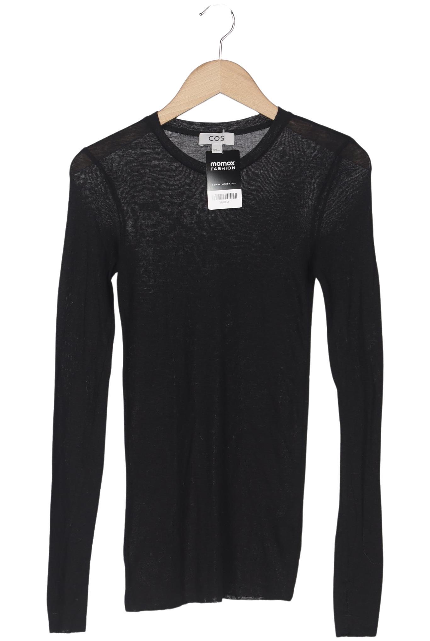

COS Damen Langarmshirt, schwarz, Gr. 36