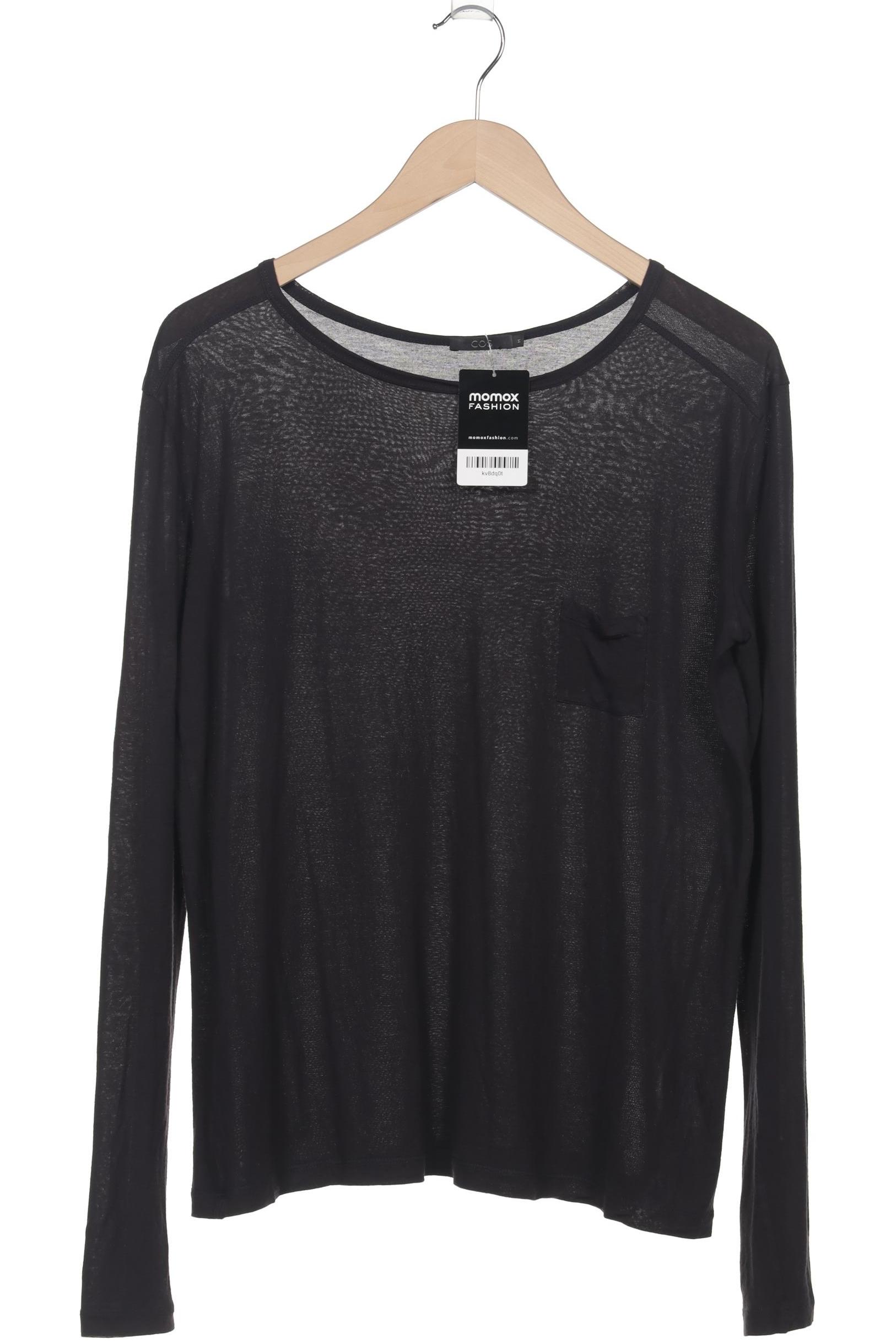 

COS Damen Langarmshirt, schwarz, Gr. 38