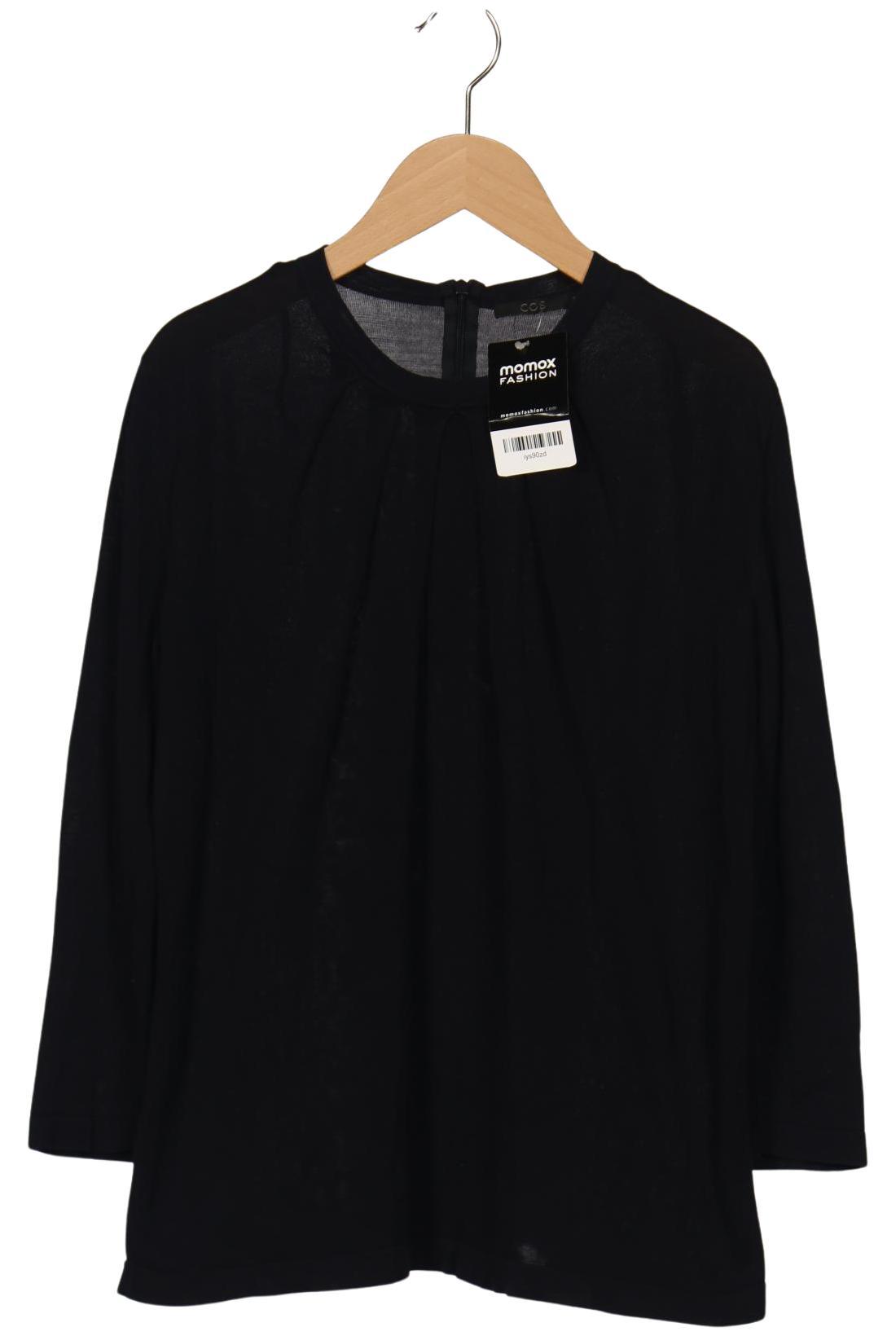 

COS Damen Langarmshirt, marineblau, Gr. 36