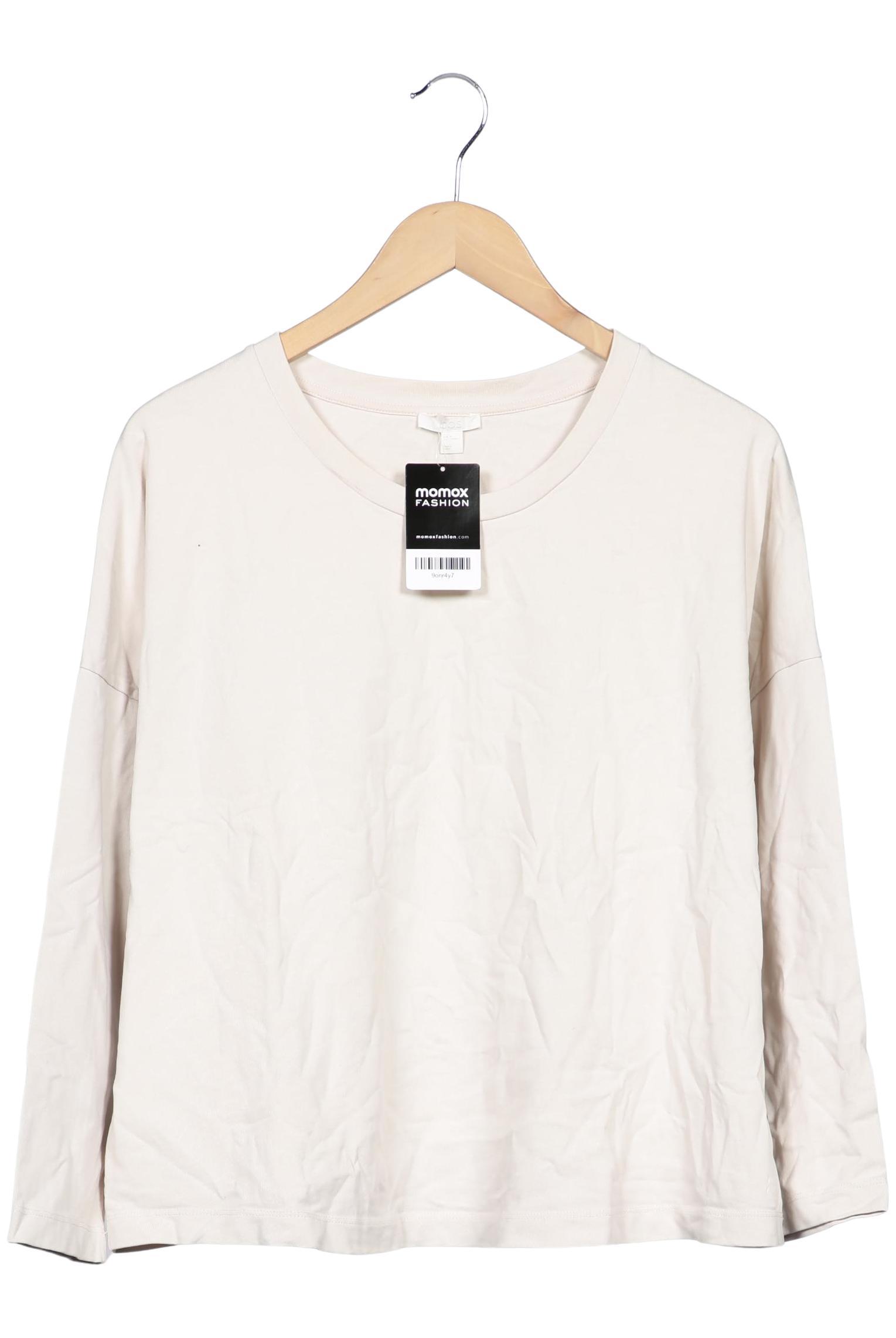 

COS Damen Langarmshirt, beige, Gr. 38