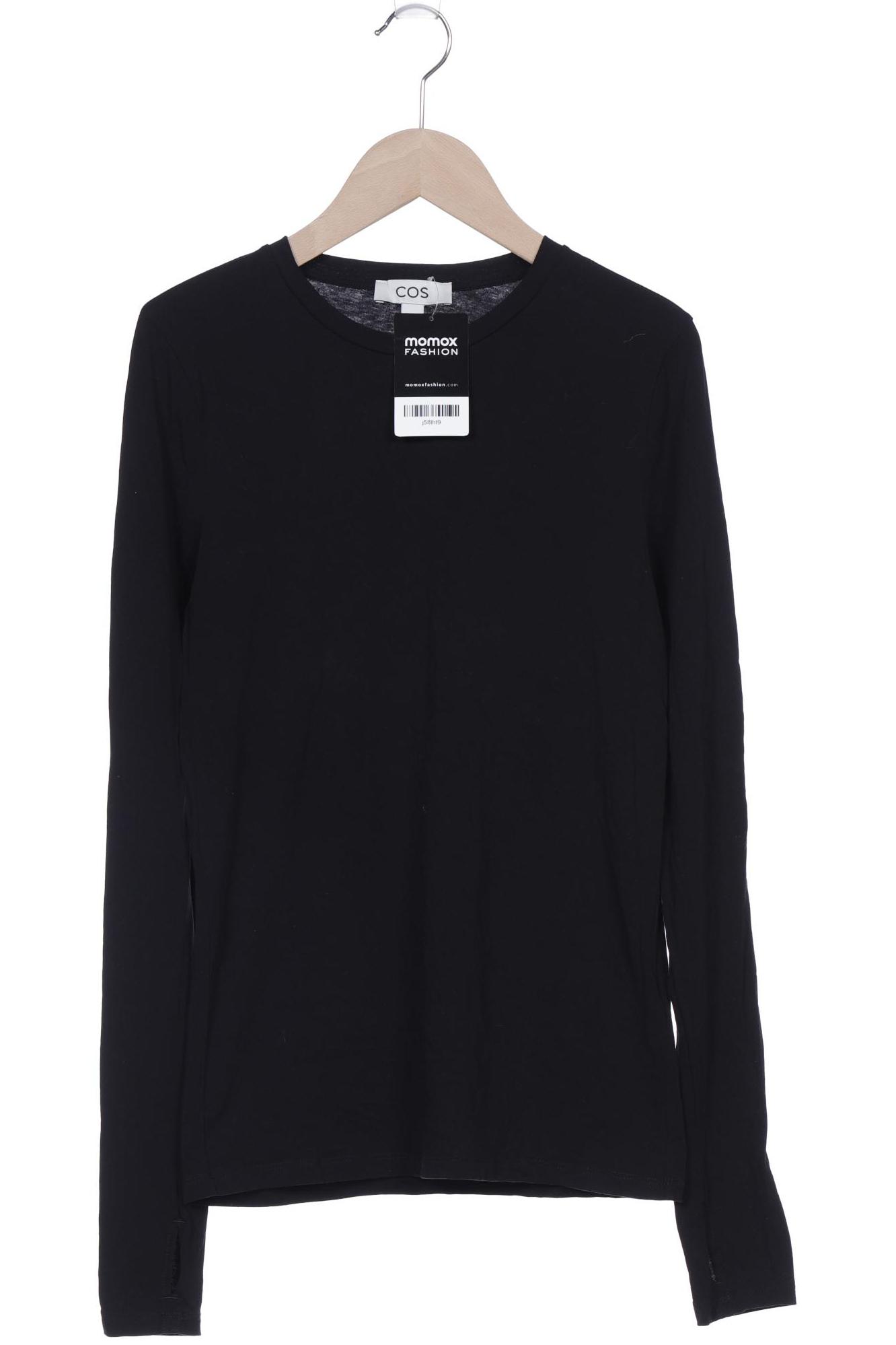 

COS Damen Langarmshirt, schwarz, Gr. 38