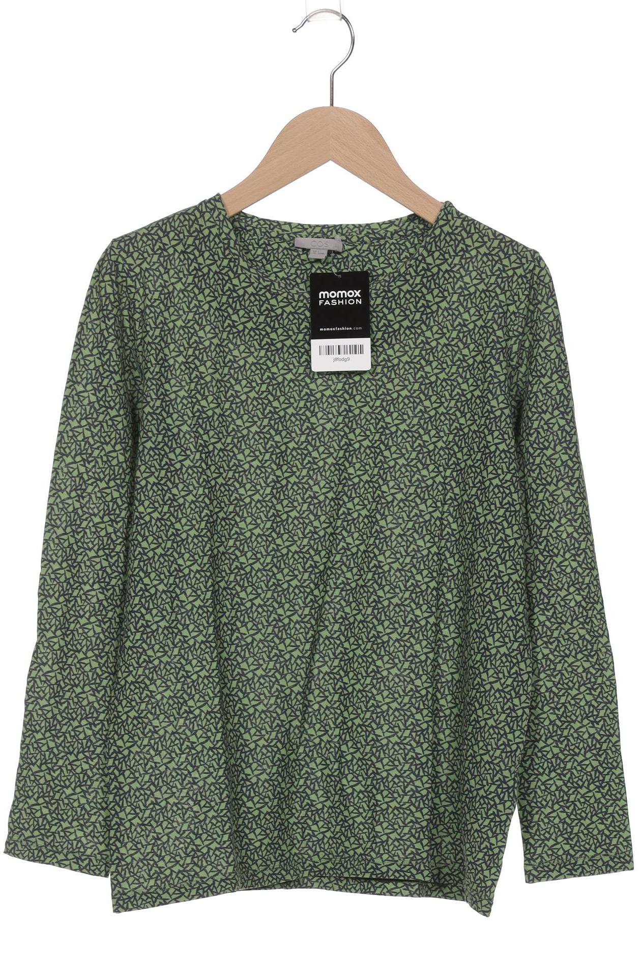 

COS Damen Langarmshirt, grün, Gr. 36