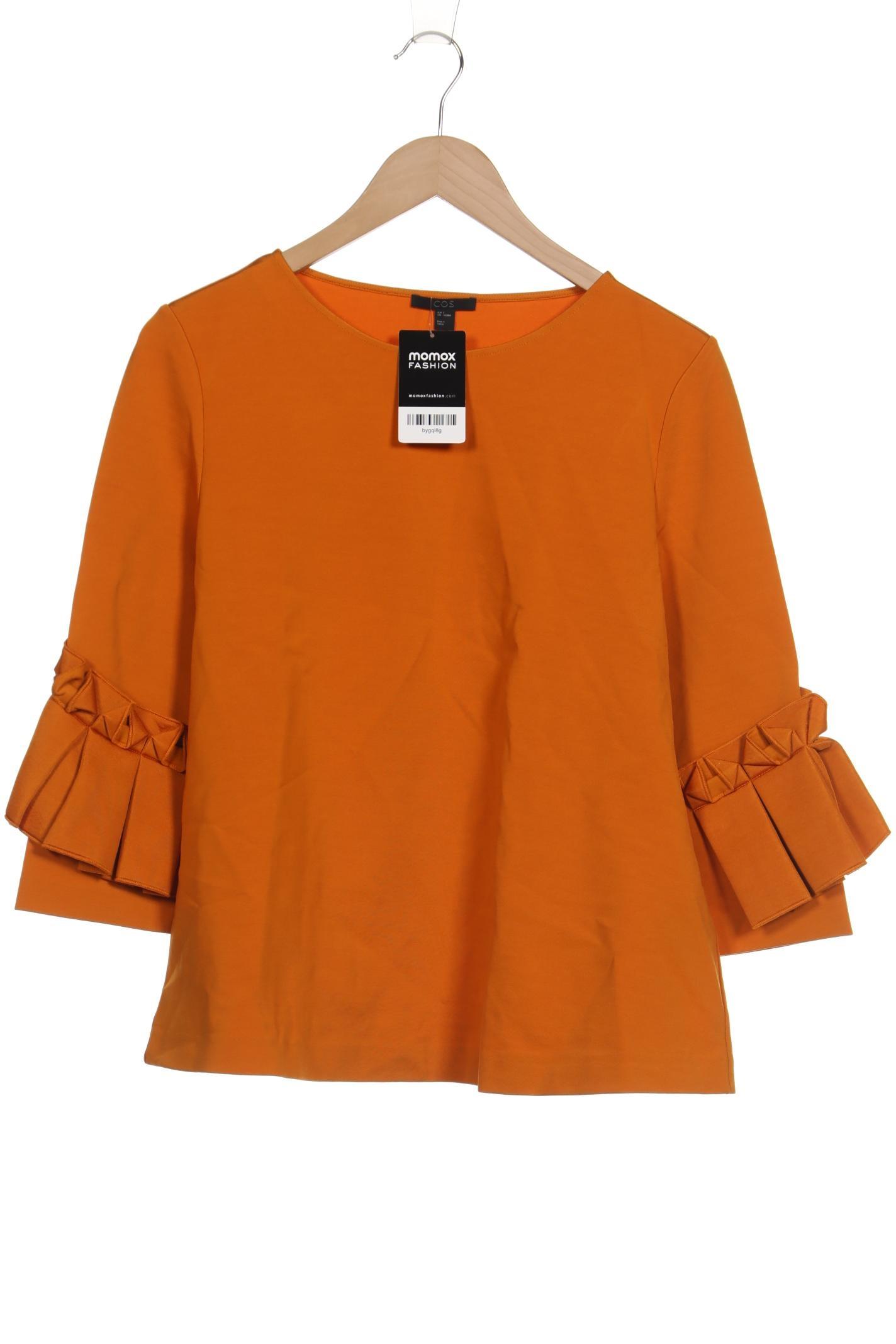 

COS Damen Langarmshirt, orange, Gr. 36