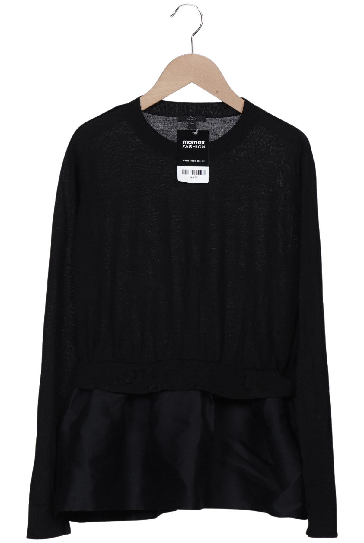 

COS Damen Langarmshirt, schwarz, Gr. 38