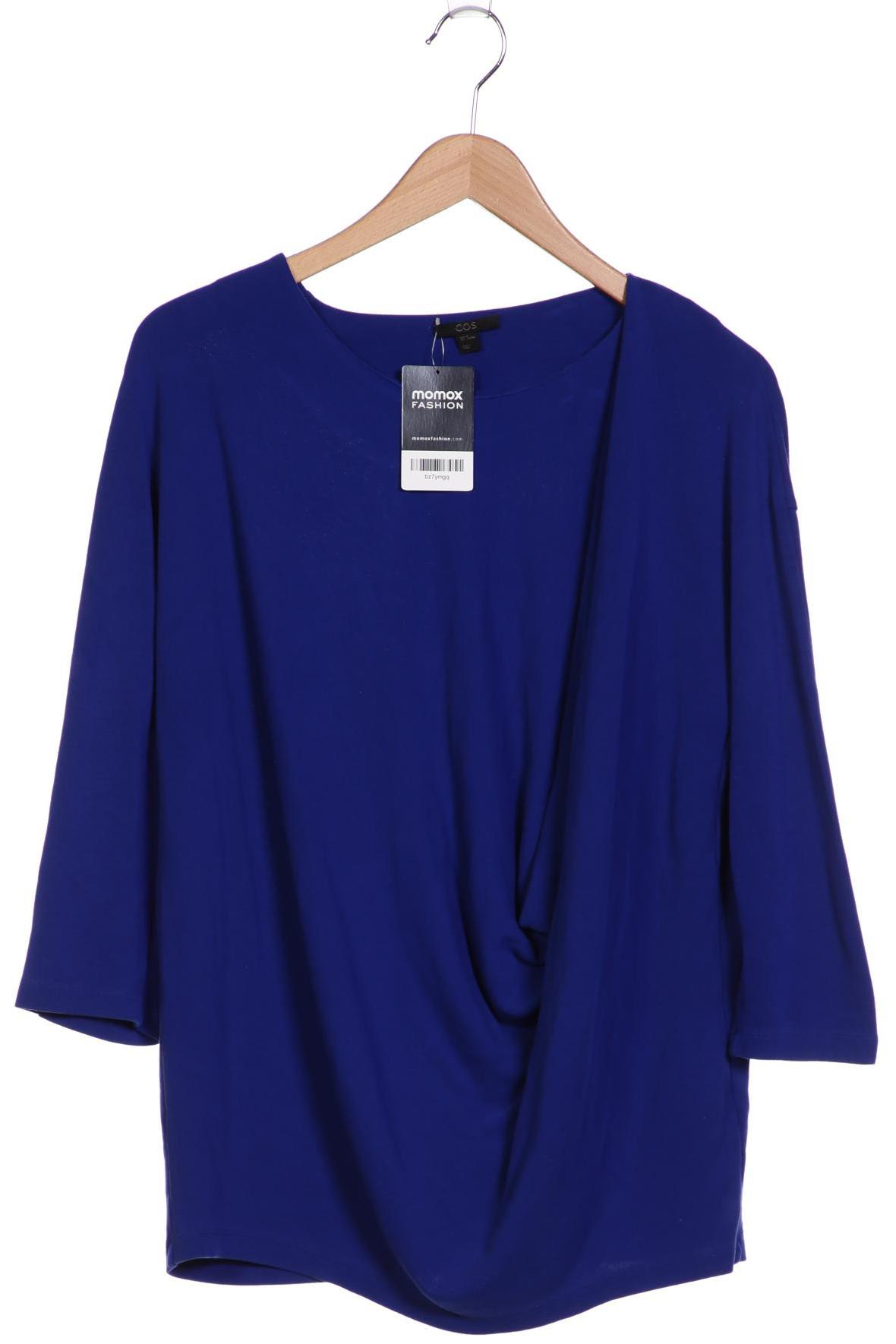 

COS Damen Langarmshirt, marineblau, Gr. 38