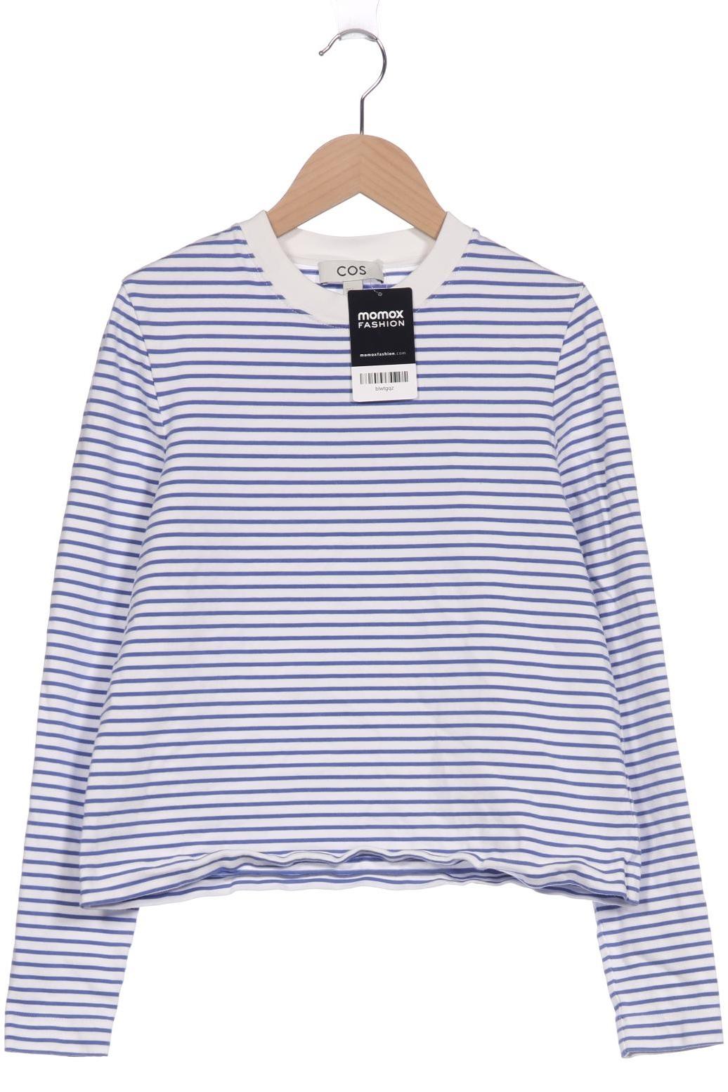 

COS Damen Langarmshirt, weiß, Gr. 36