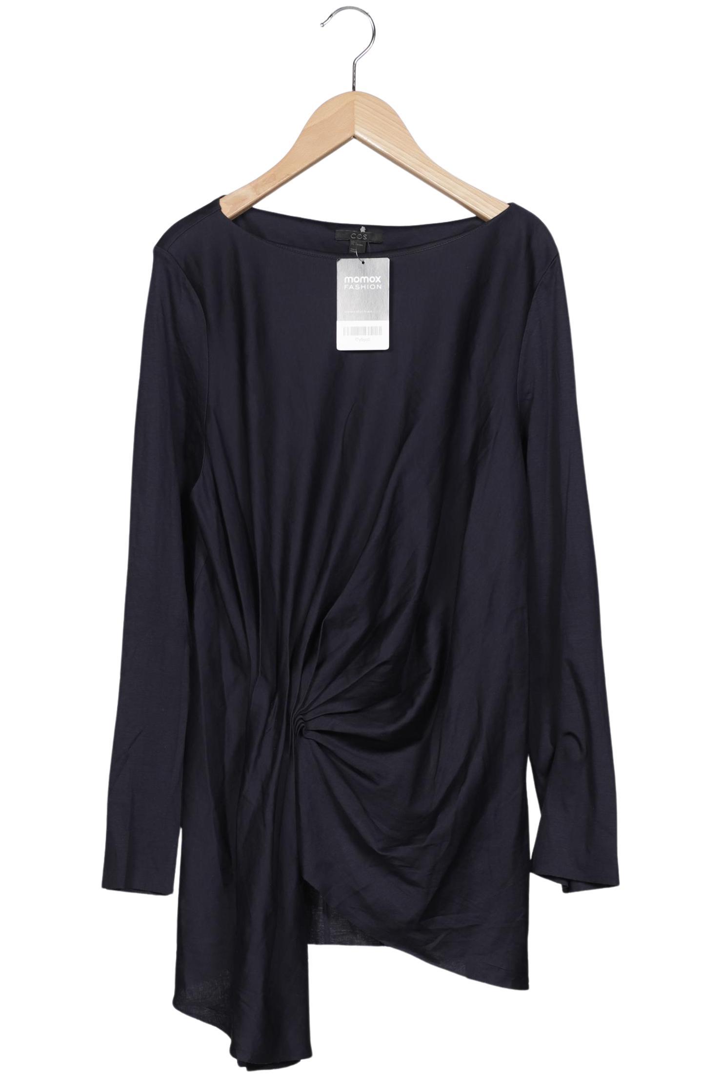 

COS Damen Langarmshirt, marineblau, Gr. 42