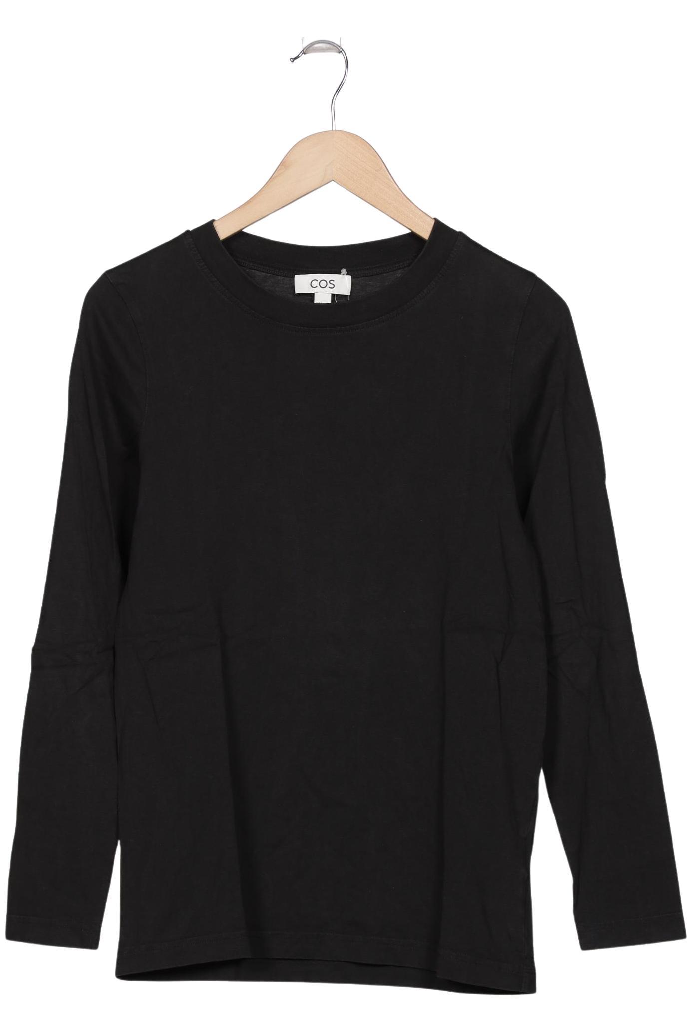 

COS Damen Langarmshirt, schwarz, Gr. 36