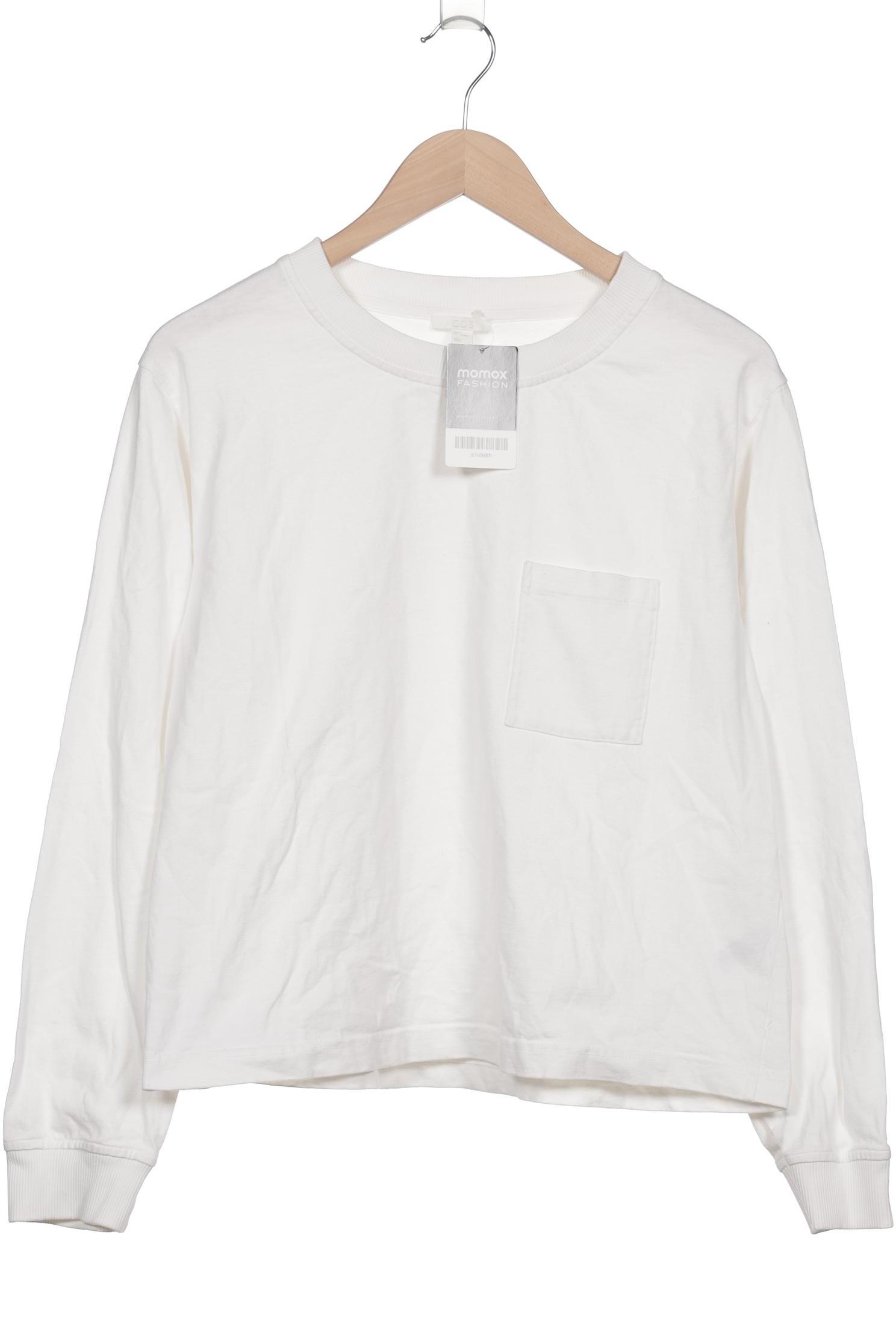 

COS Damen Langarmshirt, weiß, Gr. 36
