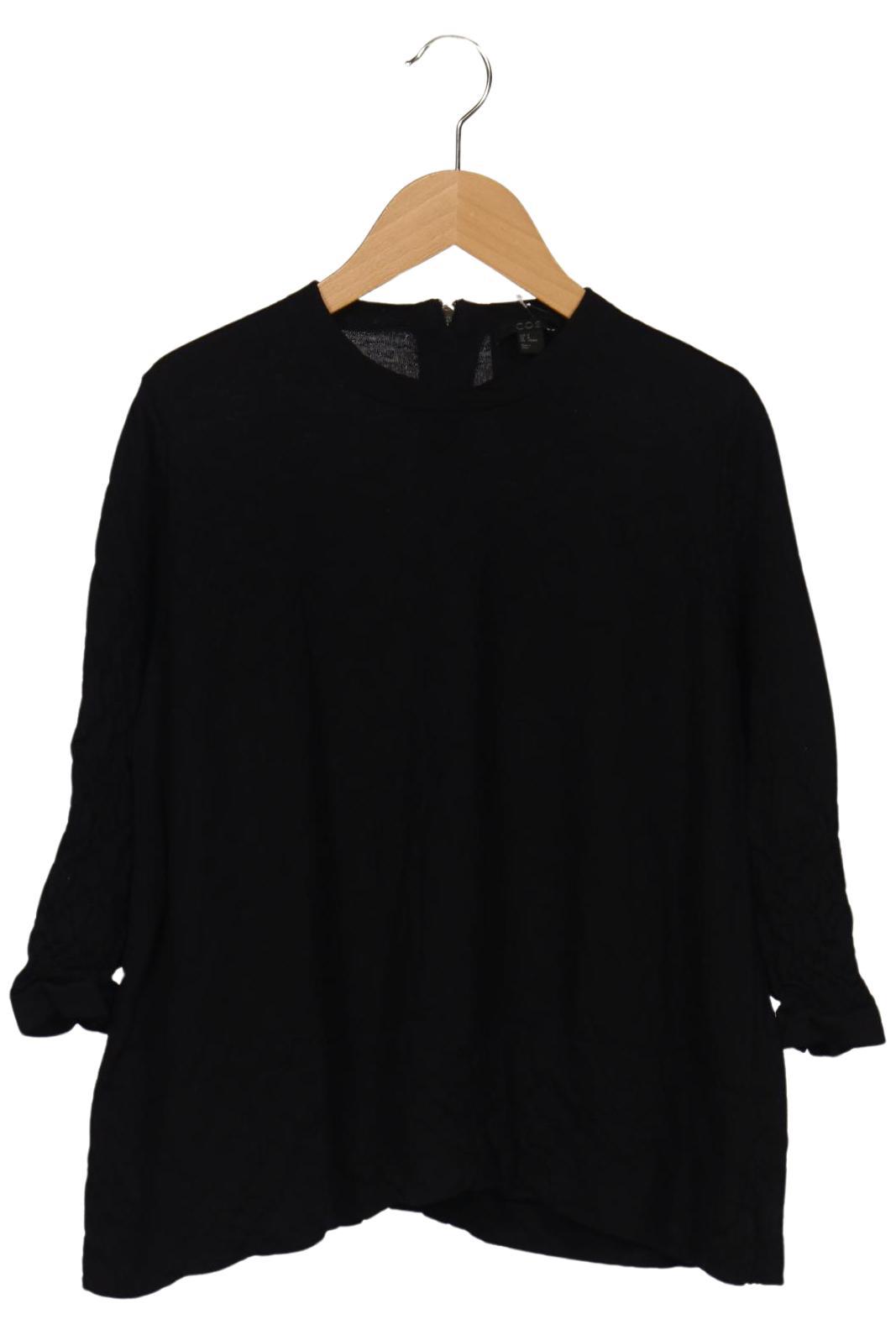 

COS Damen Langarmshirt, marineblau, Gr. 38