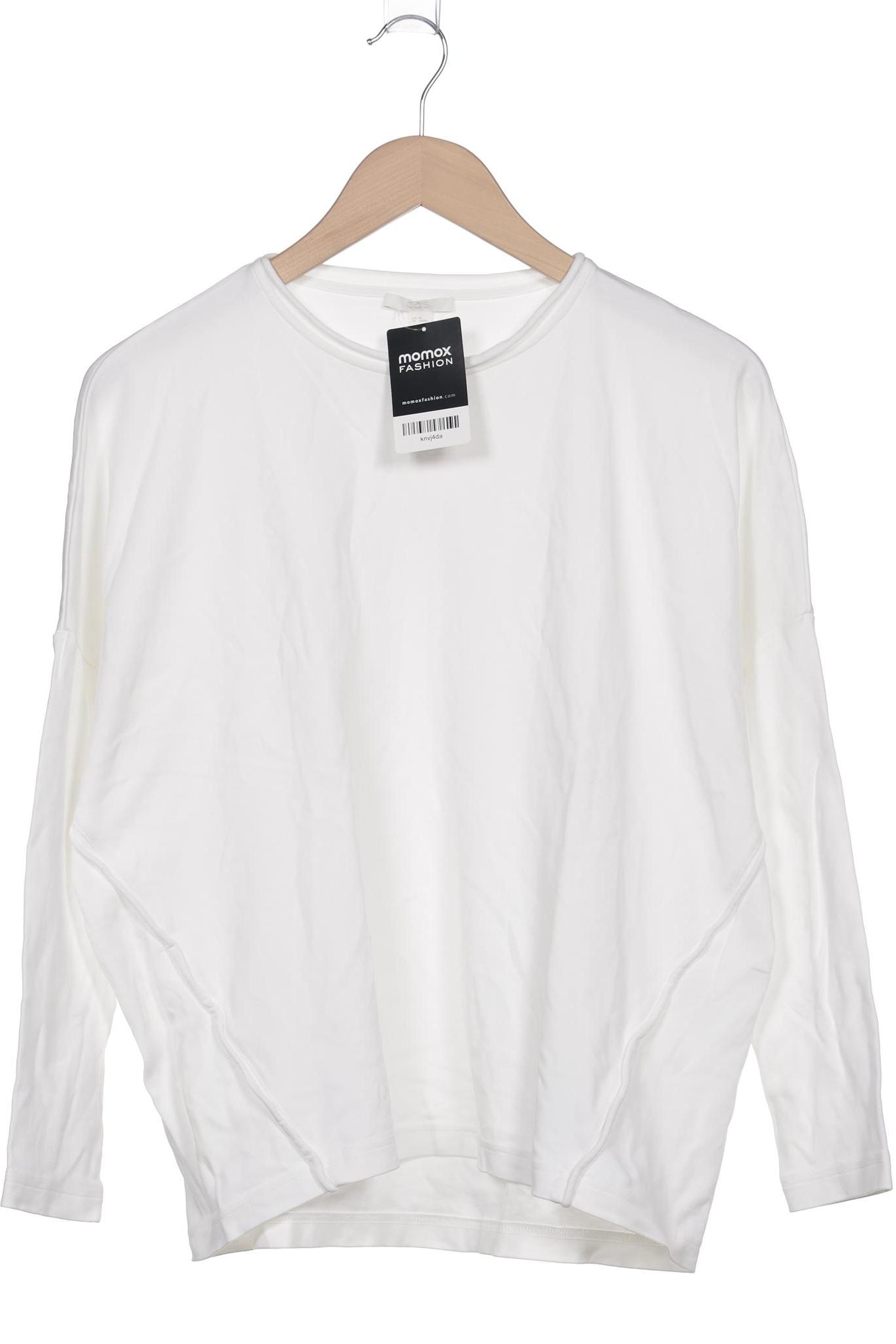 

COS Damen Langarmshirt, weiß, Gr. 34