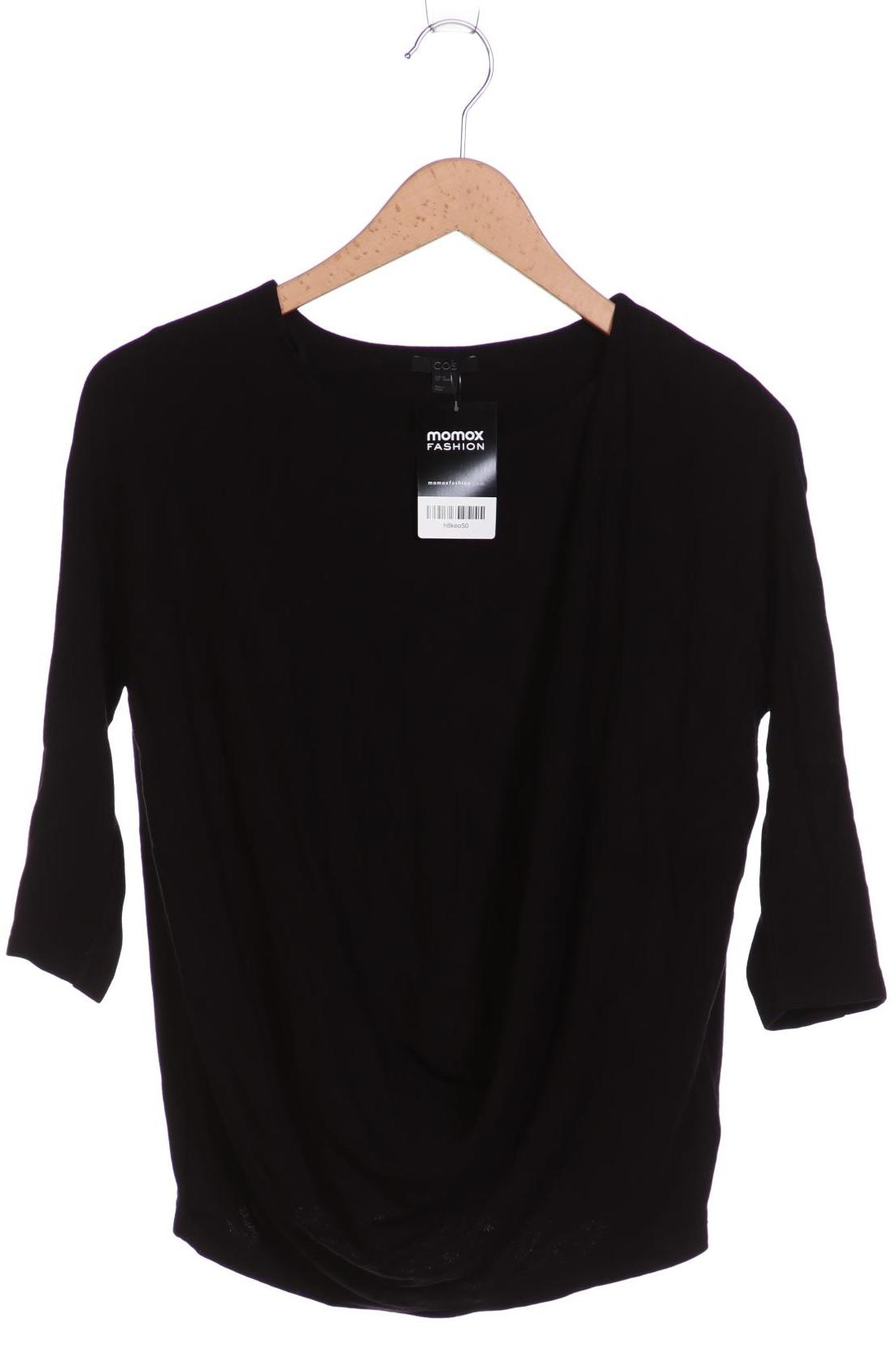 

COS Damen Langarmshirt, schwarz, Gr. 34