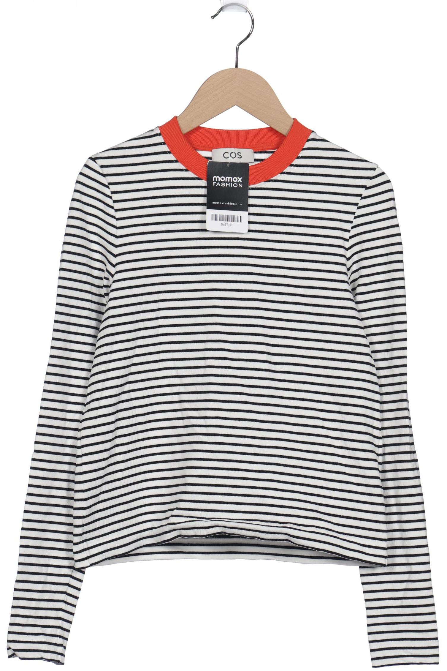 

COS Damen Langarmshirt, weiß, Gr. 34