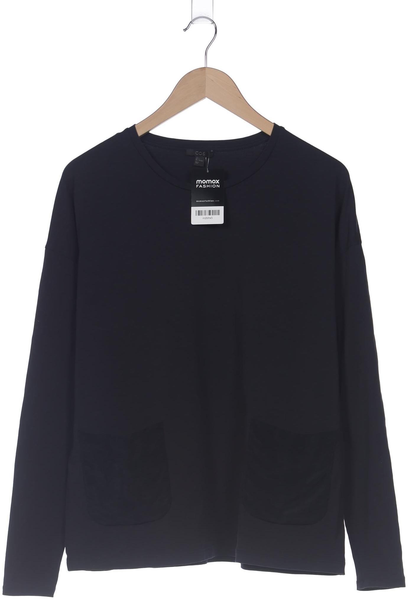 

COS Damen Langarmshirt, marineblau, Gr. 42